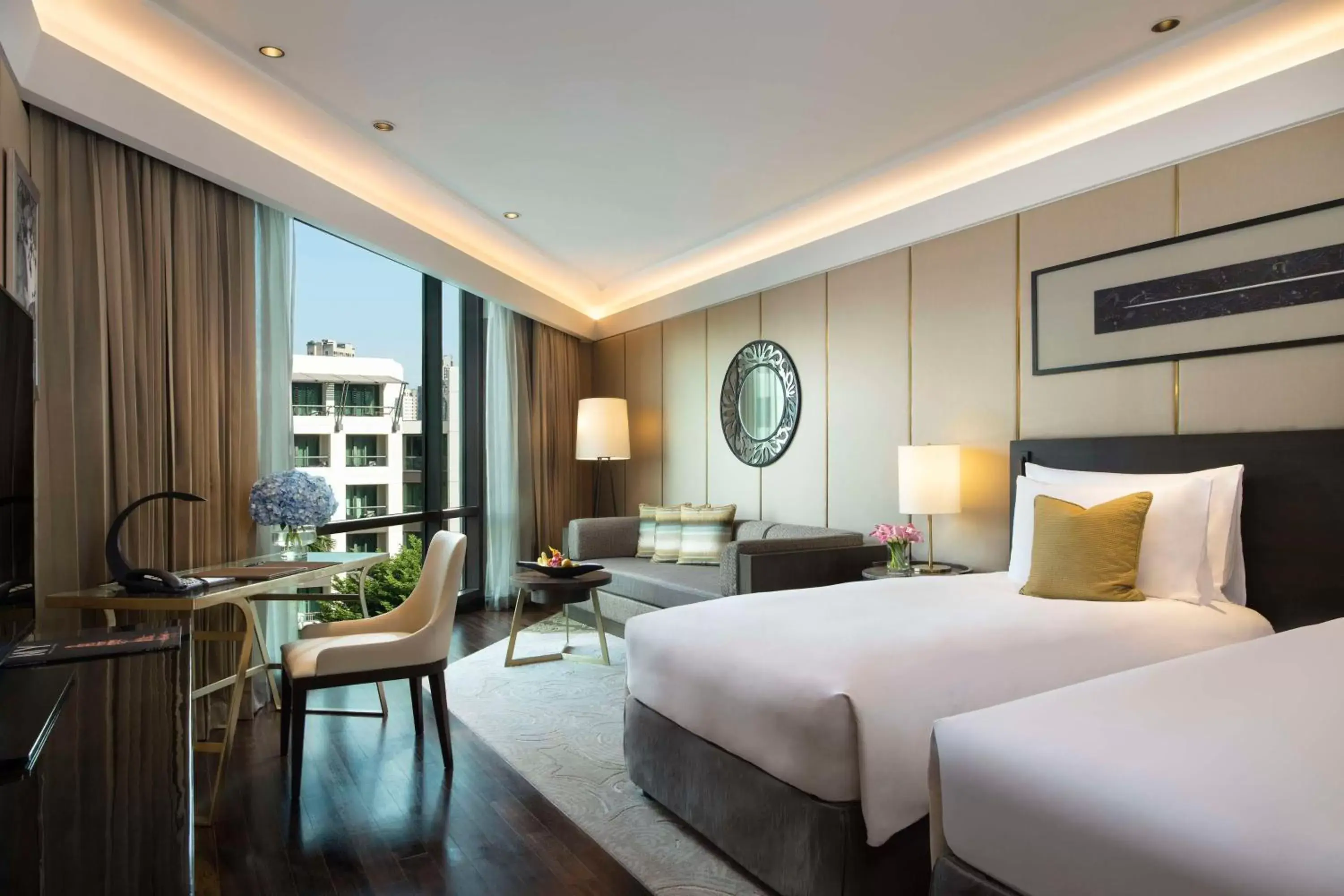 Bedroom in Siam Kempinski Hotel Bangkok - SHA Extra Plus Certified