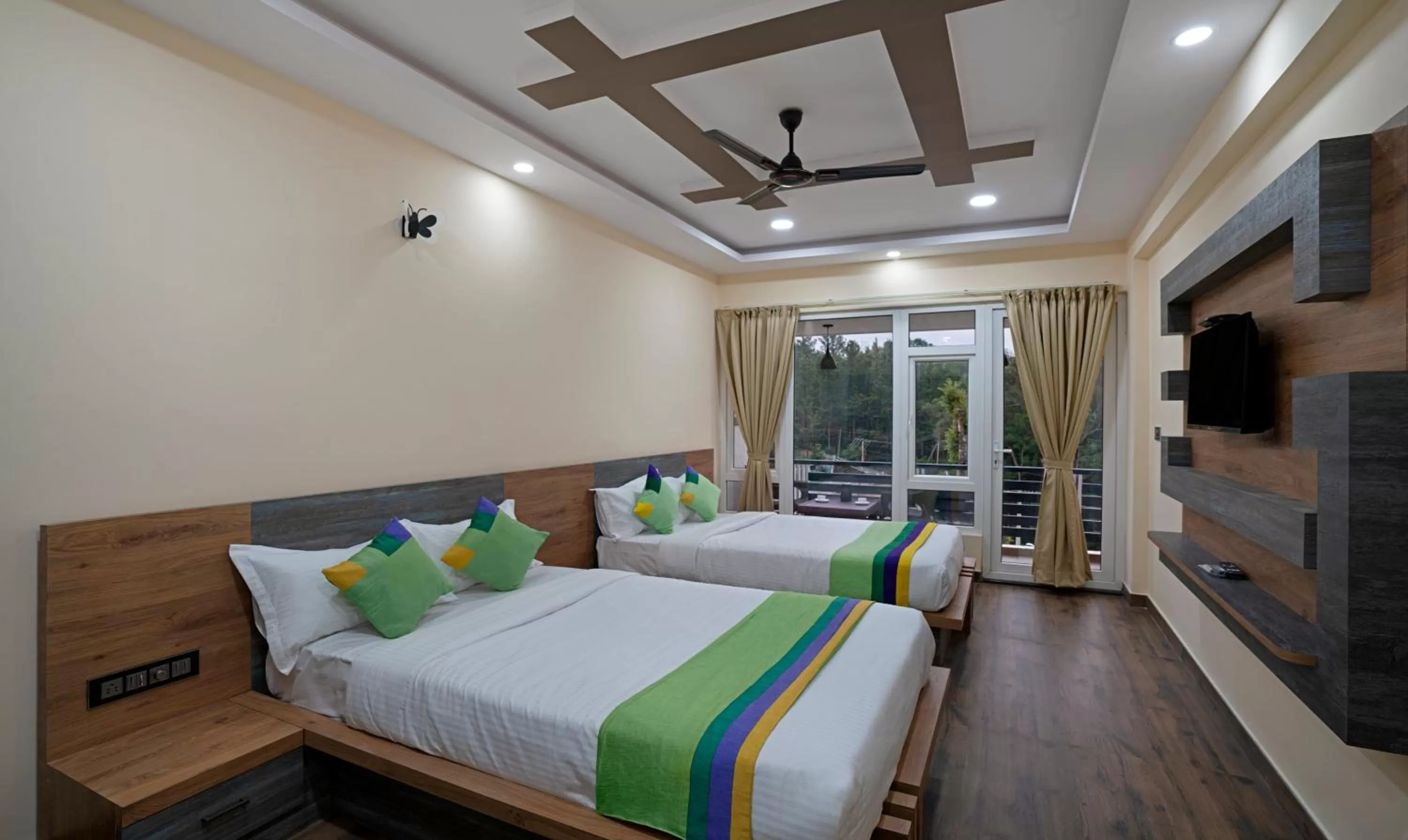 Bedroom, Bed in Treebo 3C Comforts