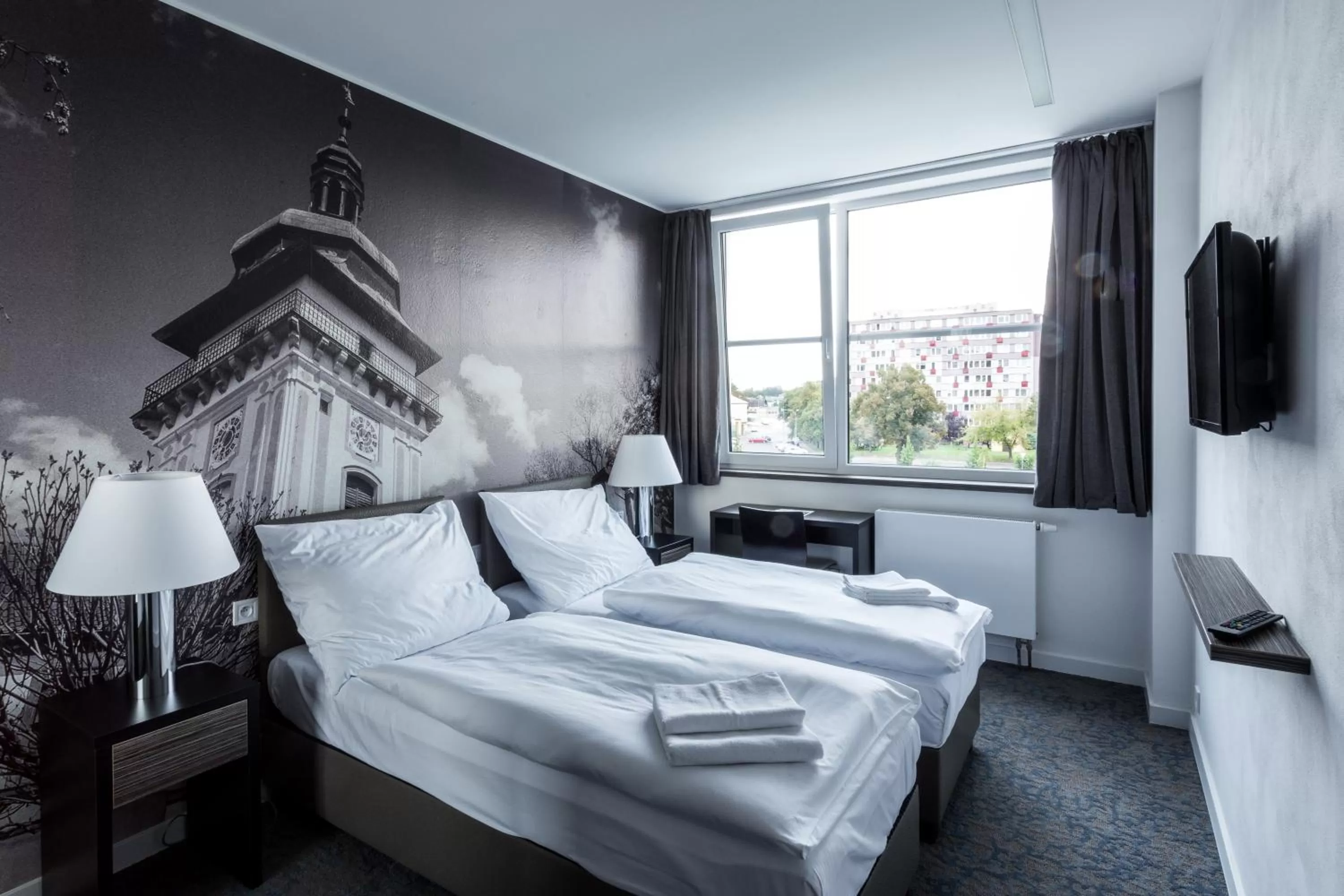 Bedroom, Bed in Hotel Bílý Páv