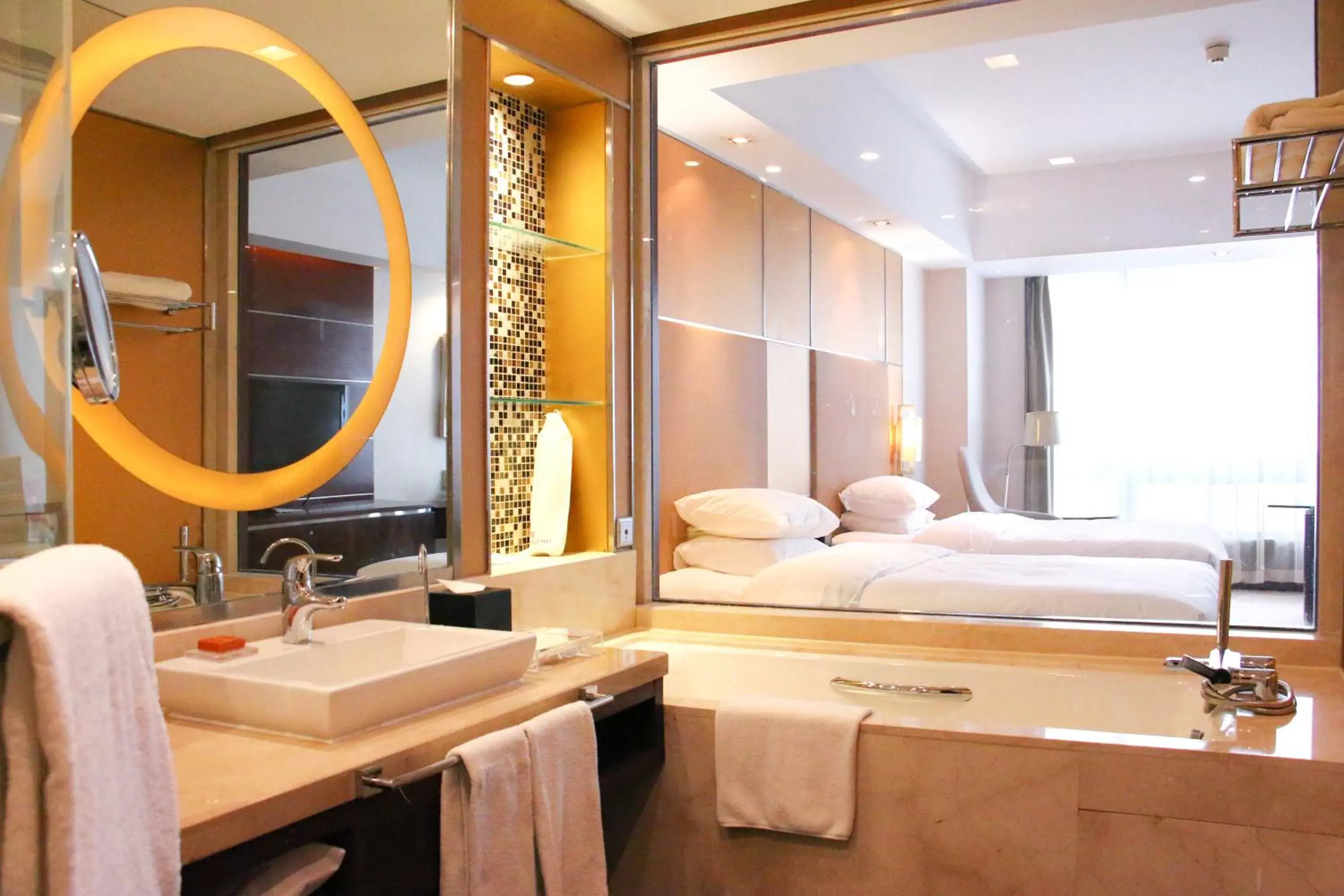 Bathroom in Crowne Plaza Yantai Sea View, an IHG Hotel