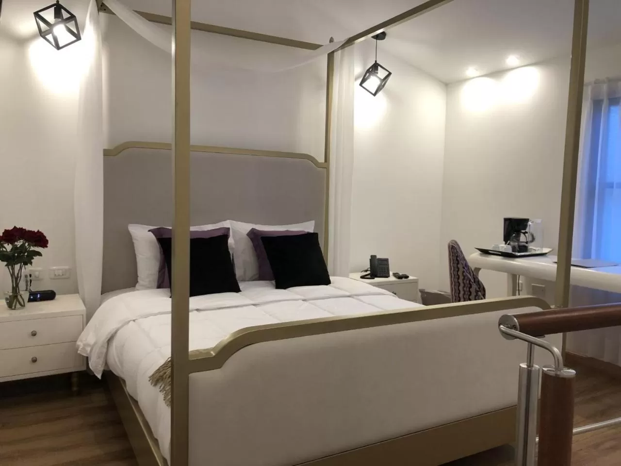 Bed in Adamas House Hotel Boutique