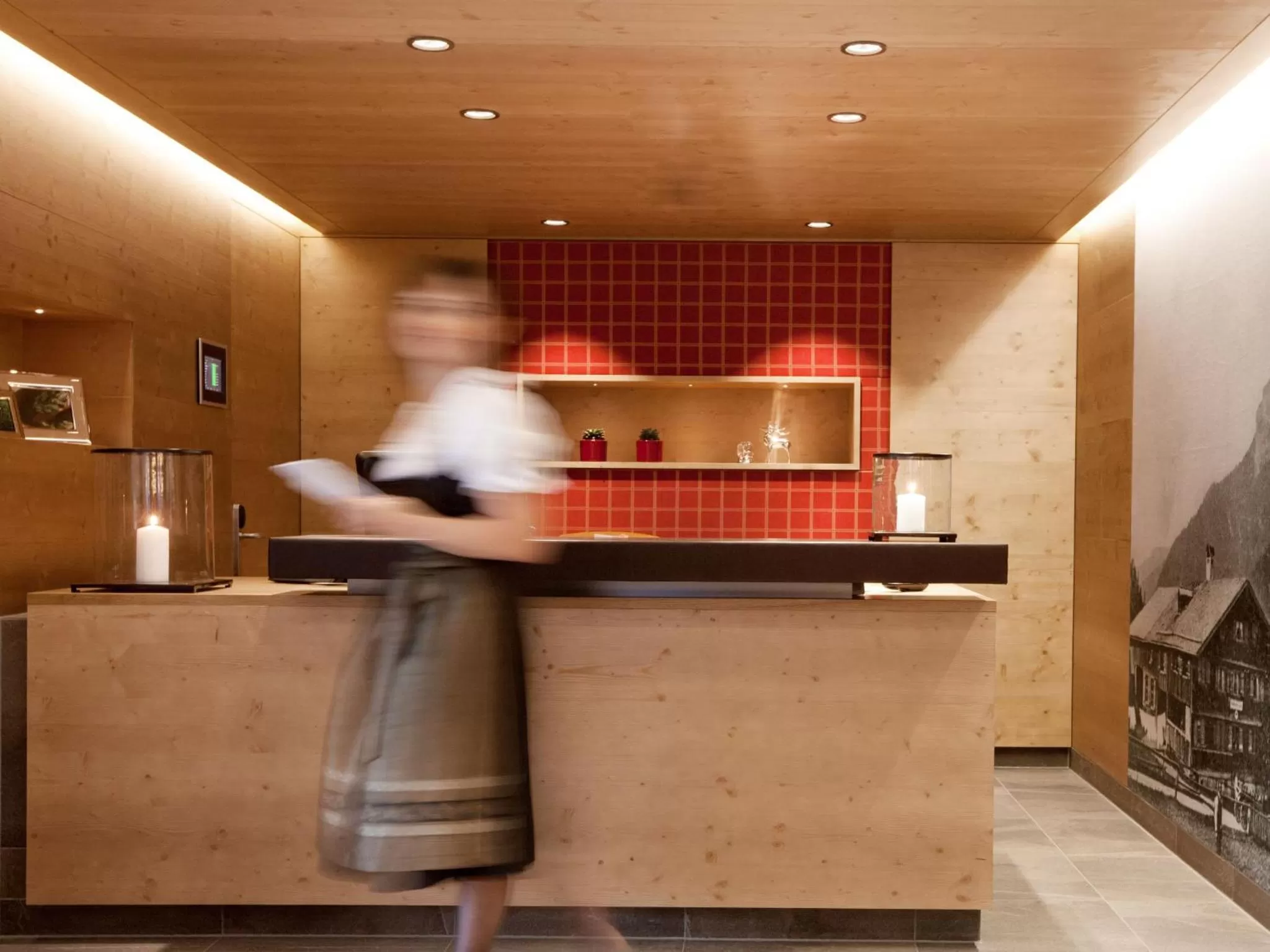 Lobby or reception in Hotel Hubertus - Au Bregenzerwald