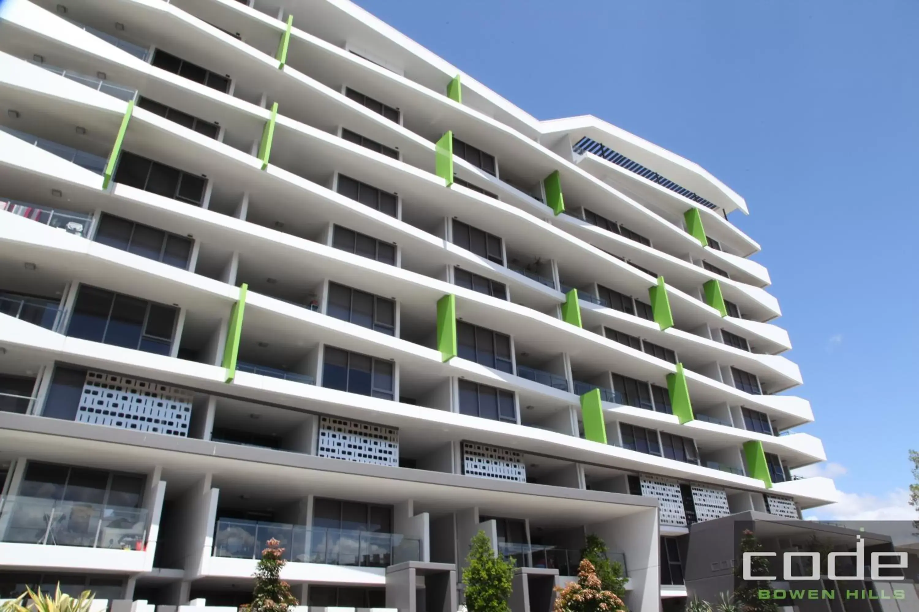 Facade/entrance in Code Apartments Facade/entrance in Code Apartments