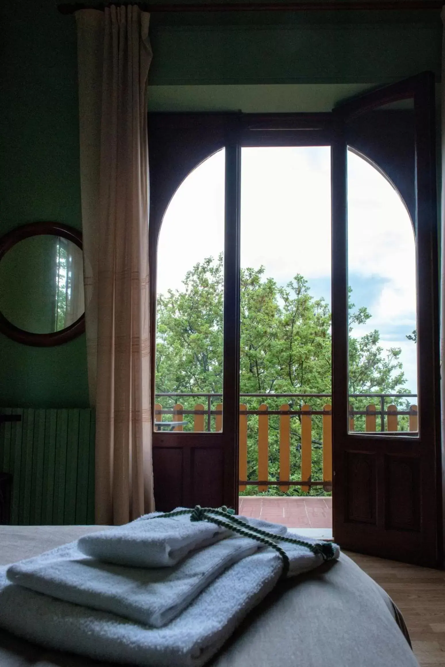 Balcony/Terrace, Bed in Domus Verdiana