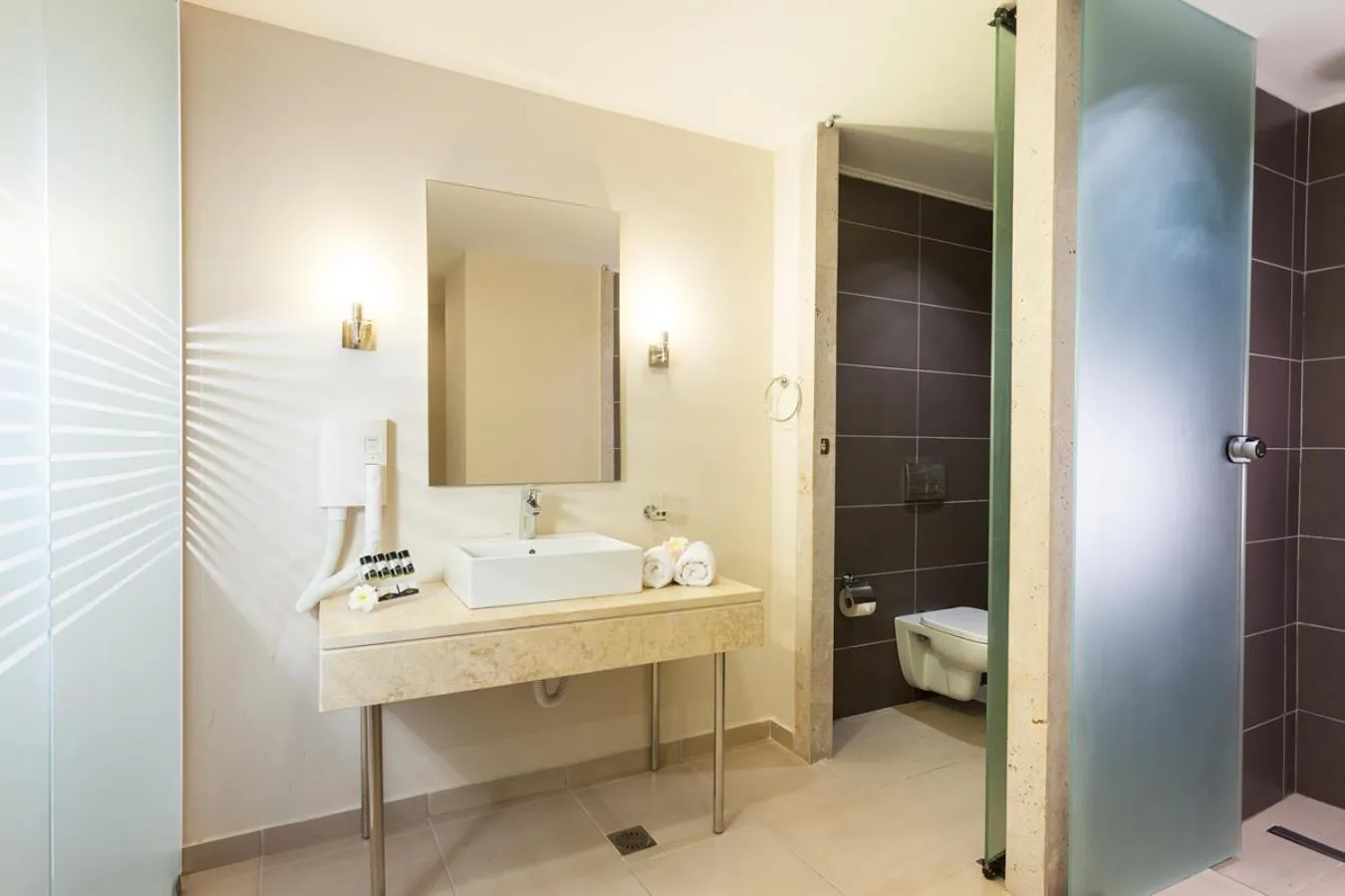 Shower in D'Andrea Mare Hotel