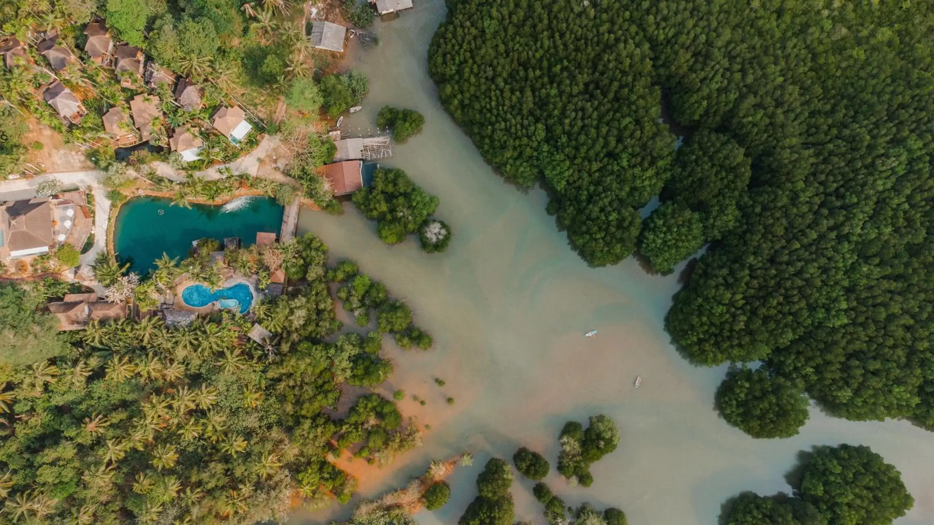 Bird's eye view, Bird's-eye View in The Spa Koh Chang Resort