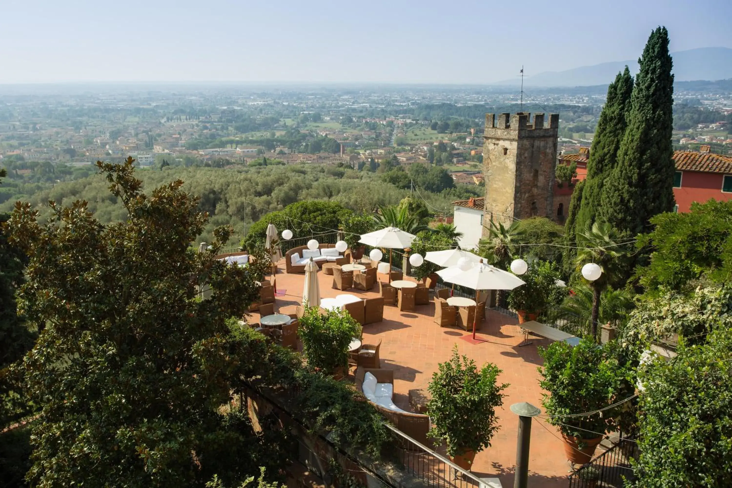 Balcony/Terrace, Bird's-eye View in Hotel Villa Sermolli