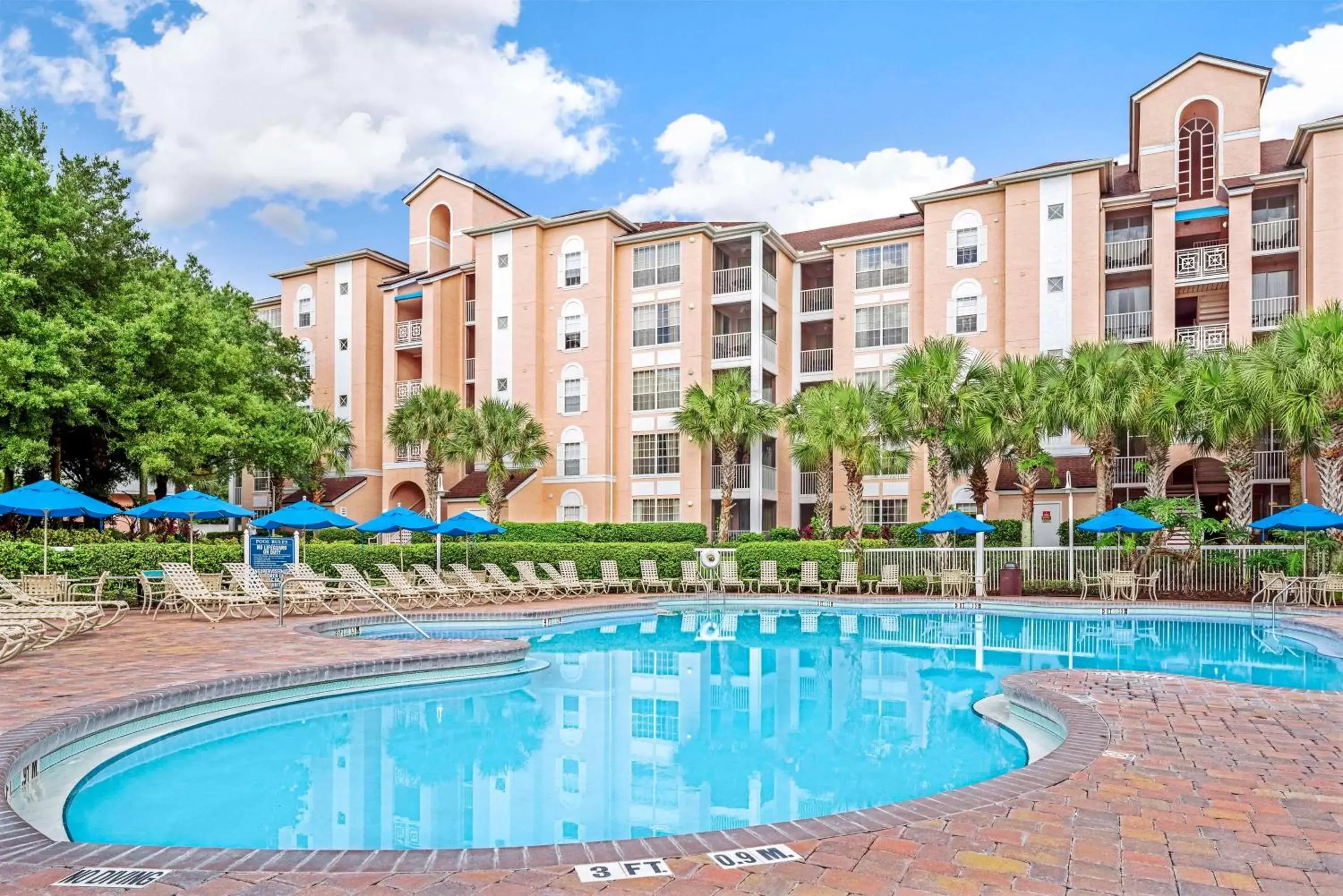 Pool view, Property Building in Hilton Vacation Club Grande Villas Orlando