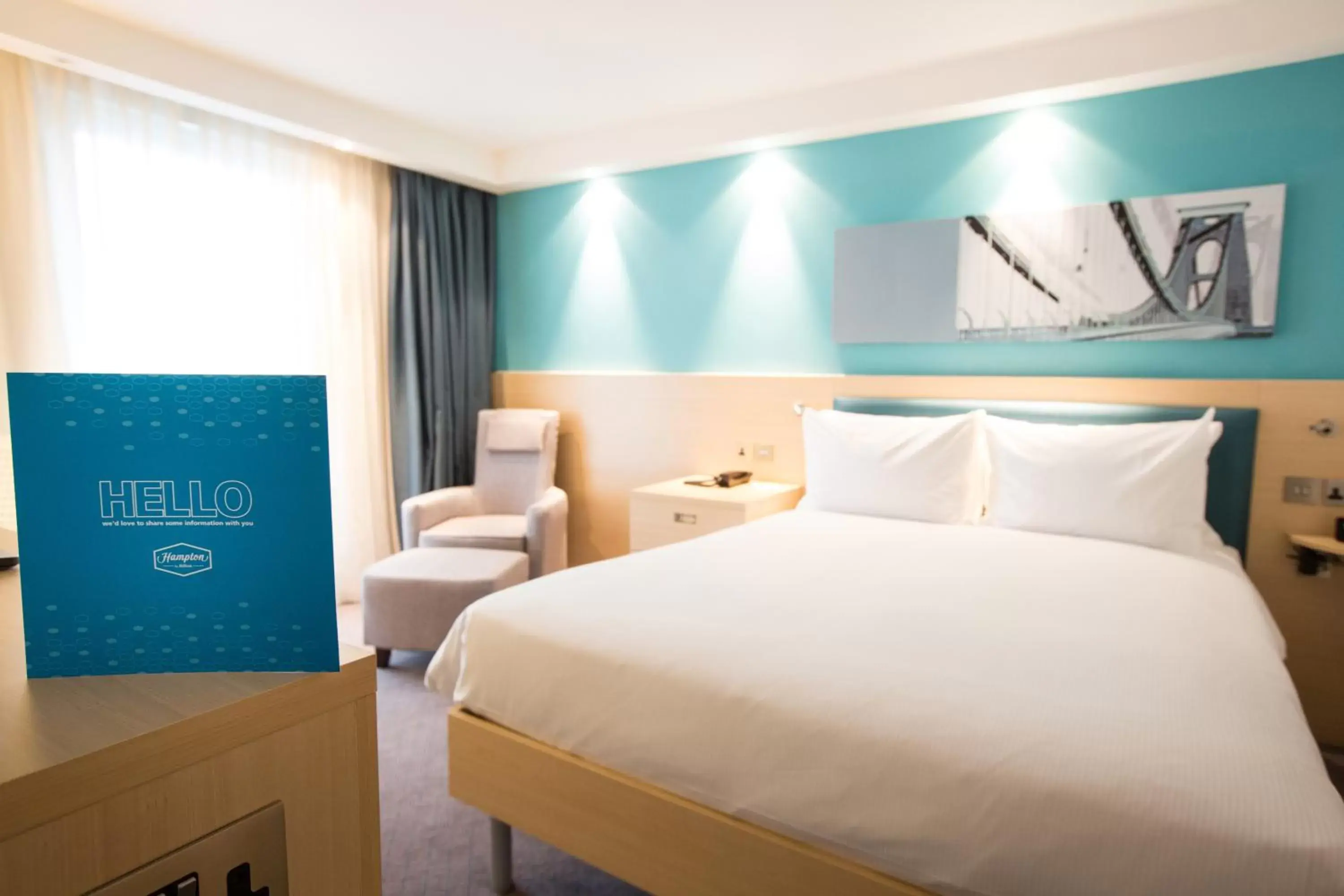 Bedroom, Bed in Hampton By Hilton Bristol Airport