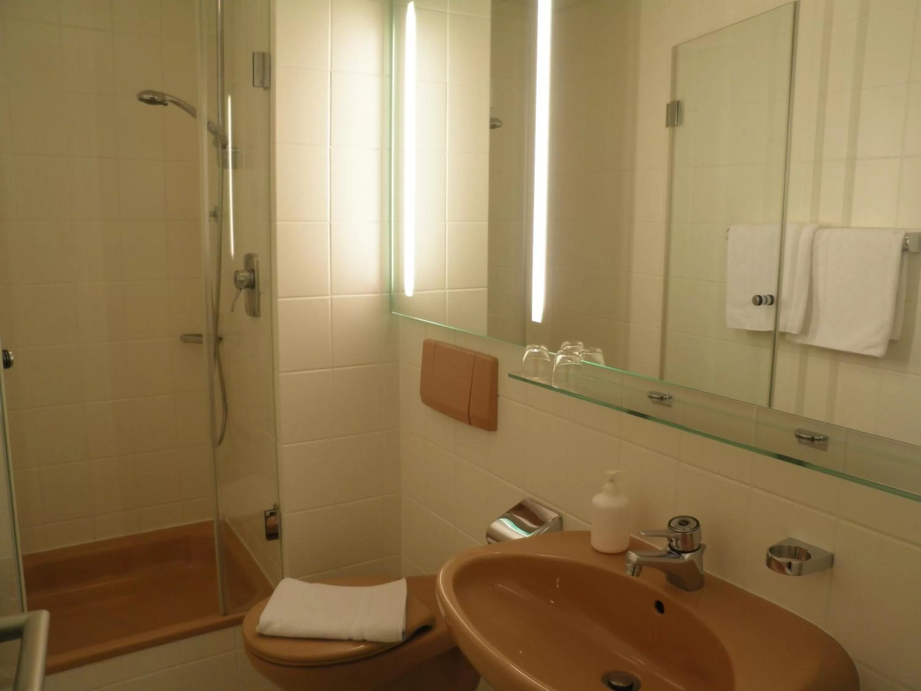 Bathroom in Hotel und Gasthof Ritter St. Georg