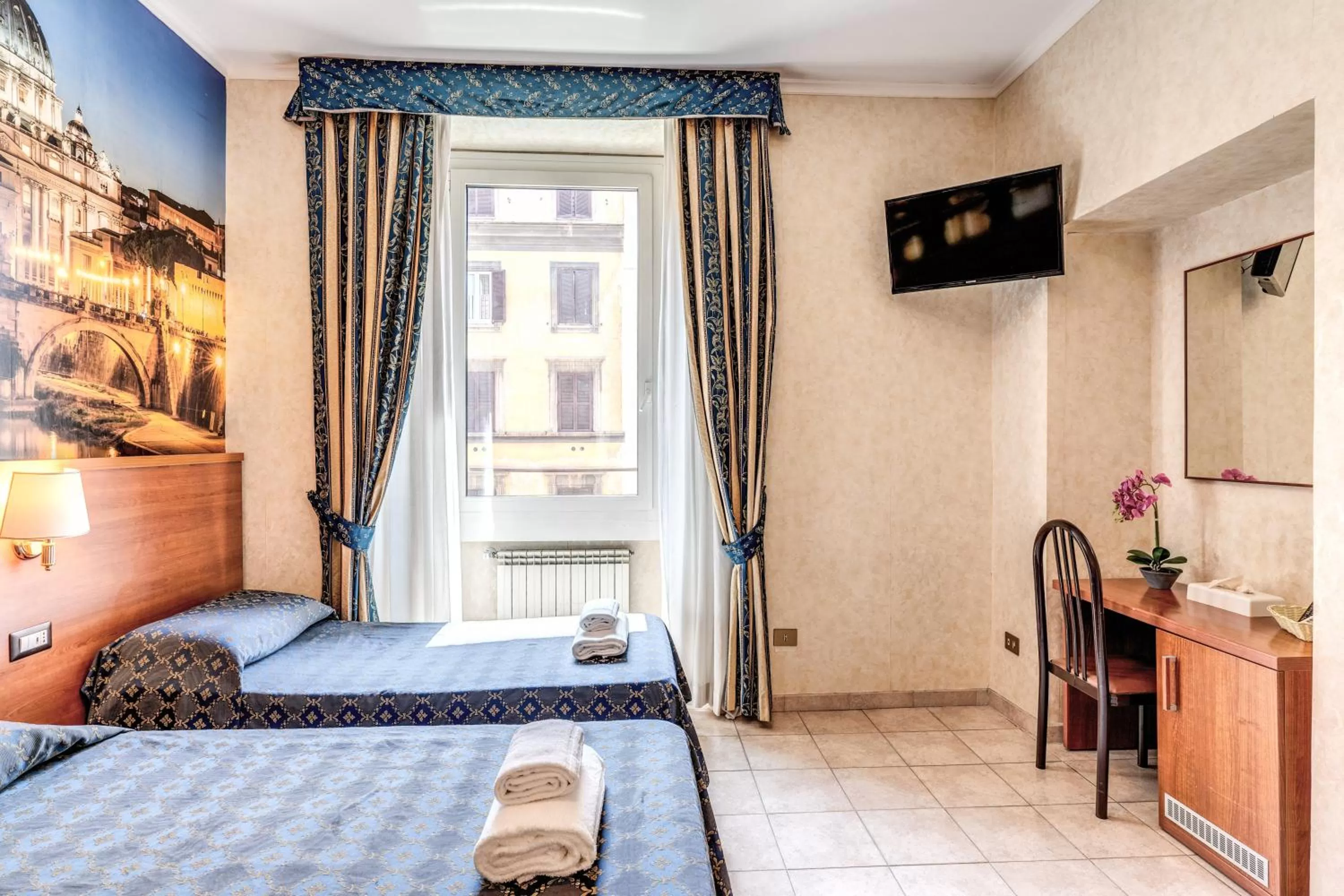 Bed in Hotel Orlanda