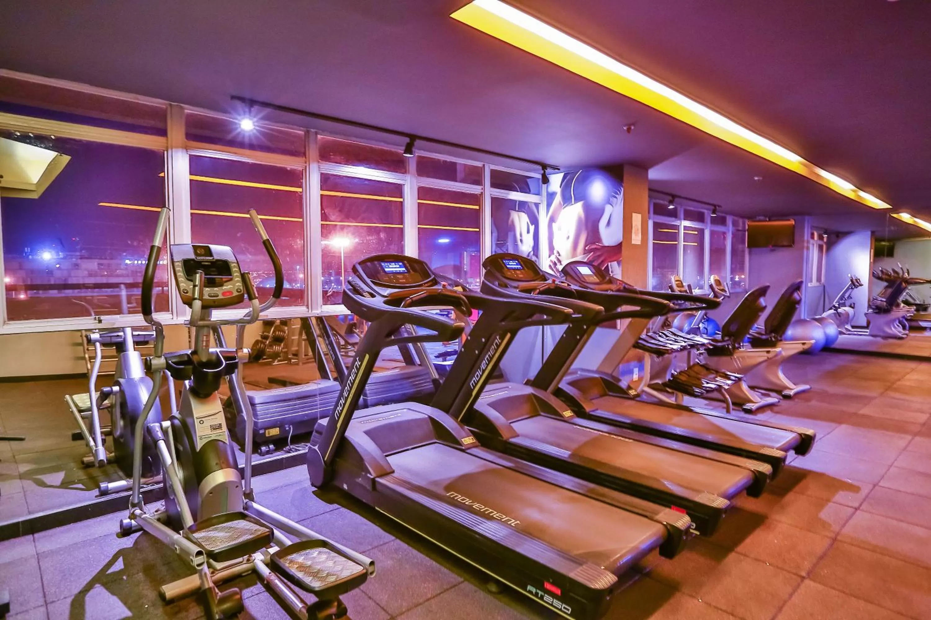 Fitness centre/facilities in Manhattan Plaza