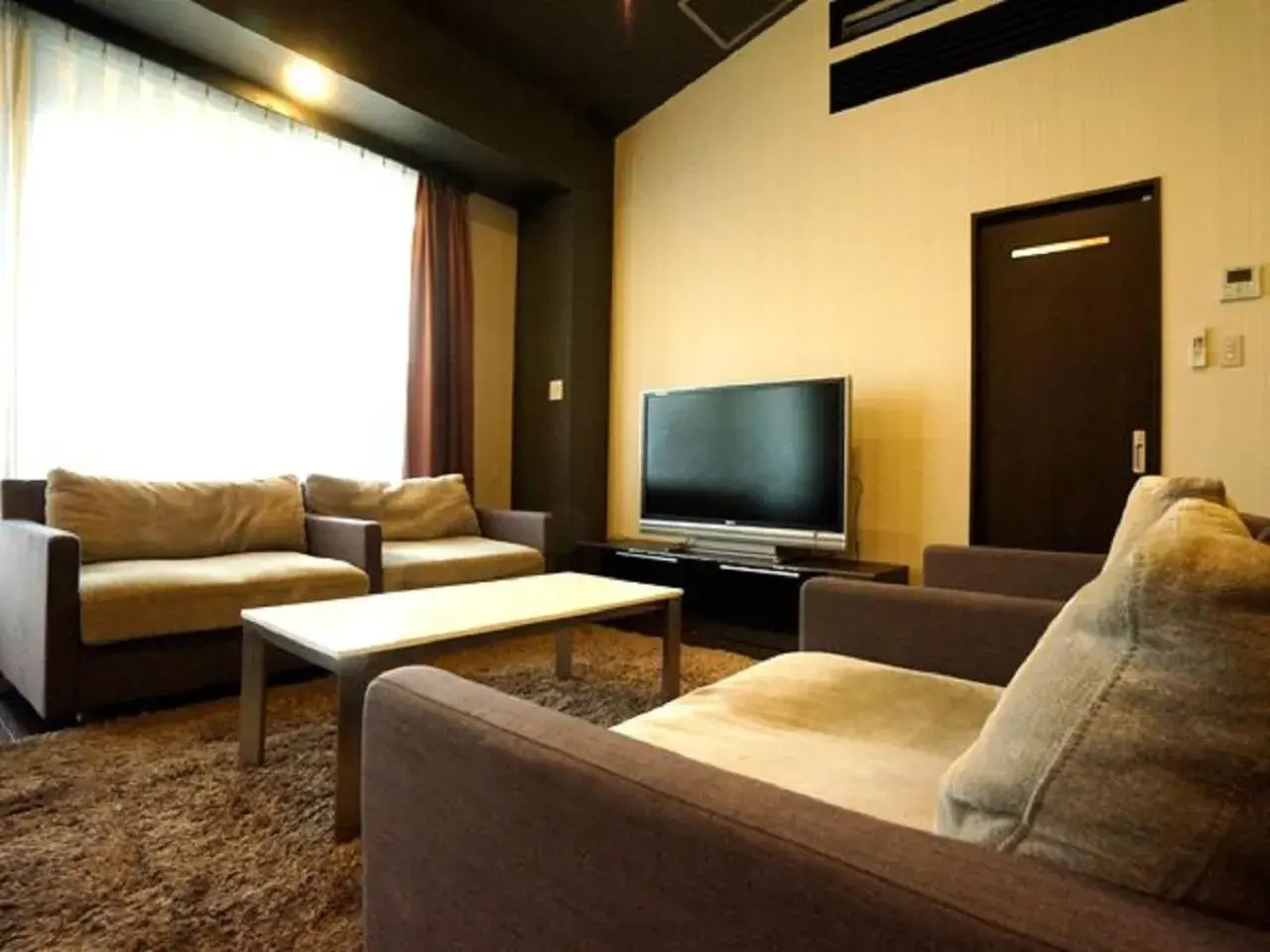 TV and multimedia, Seating Area in HOTEL LiVEMAX BUDGET Esaka