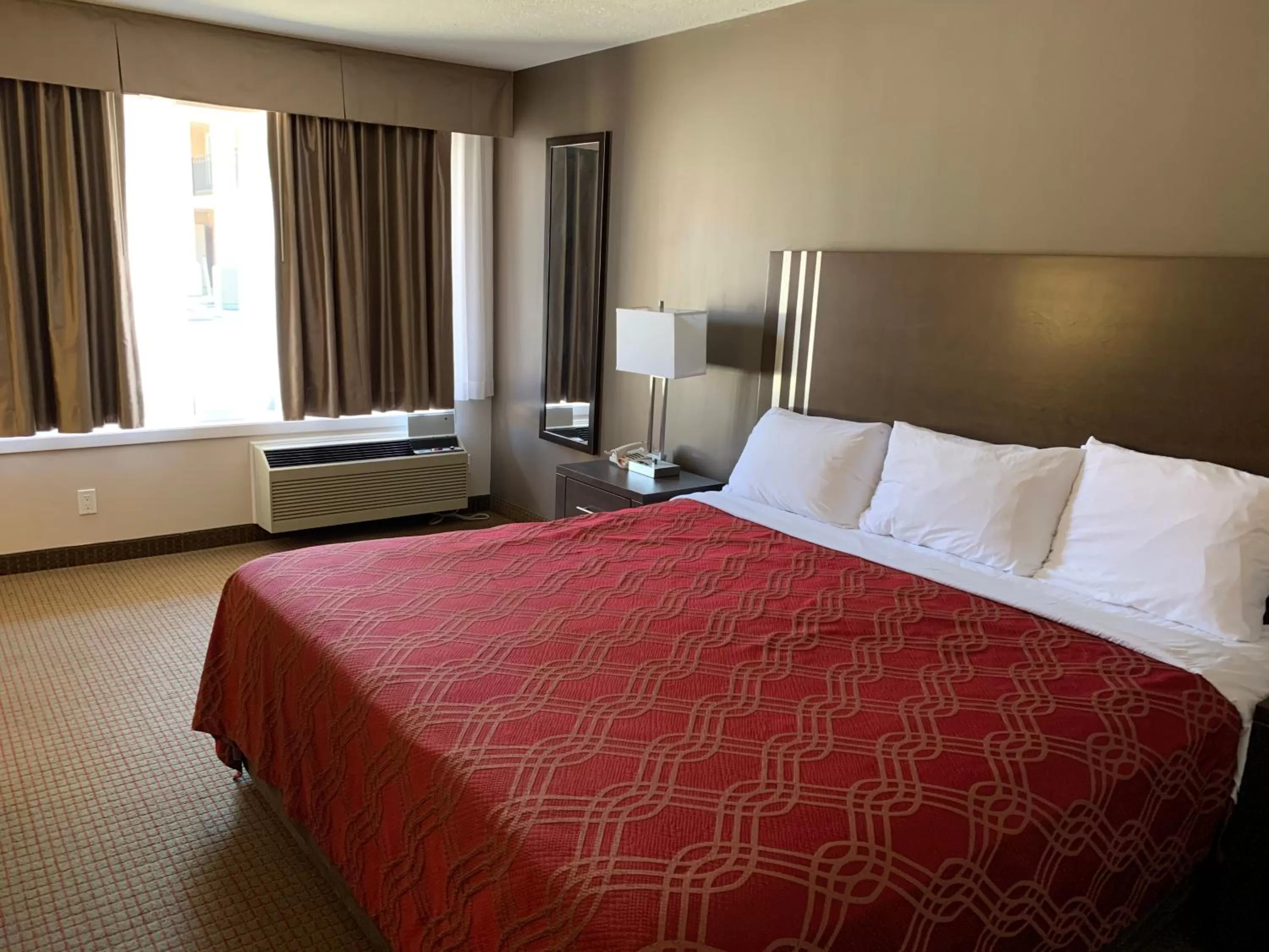 Bed in Econo Lodge Inn & Suites