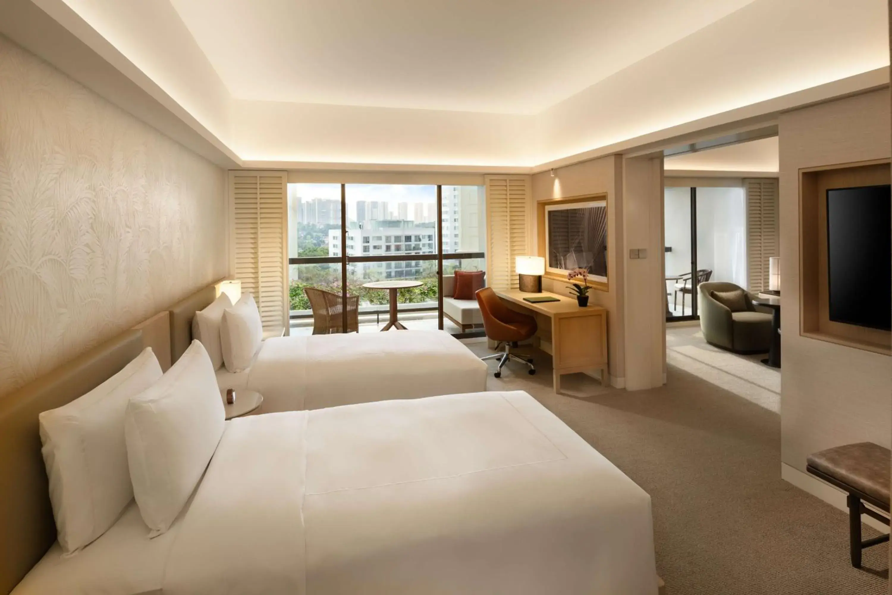 Bed in Conrad Singapore Orchard