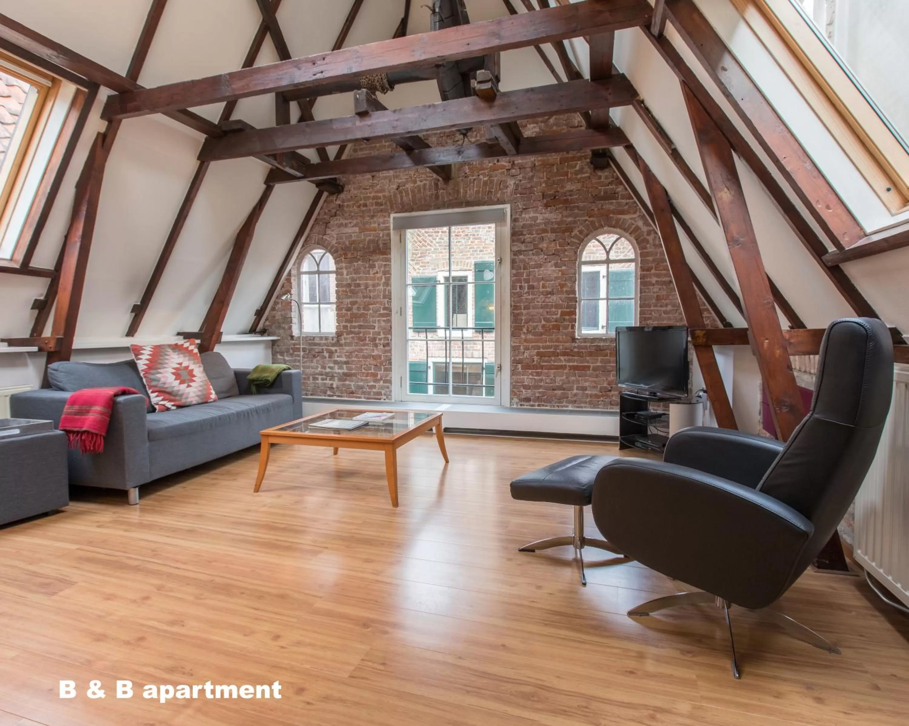 Living room in Hotel de Vischpoorte, centrum Deventer en aan de IJssel