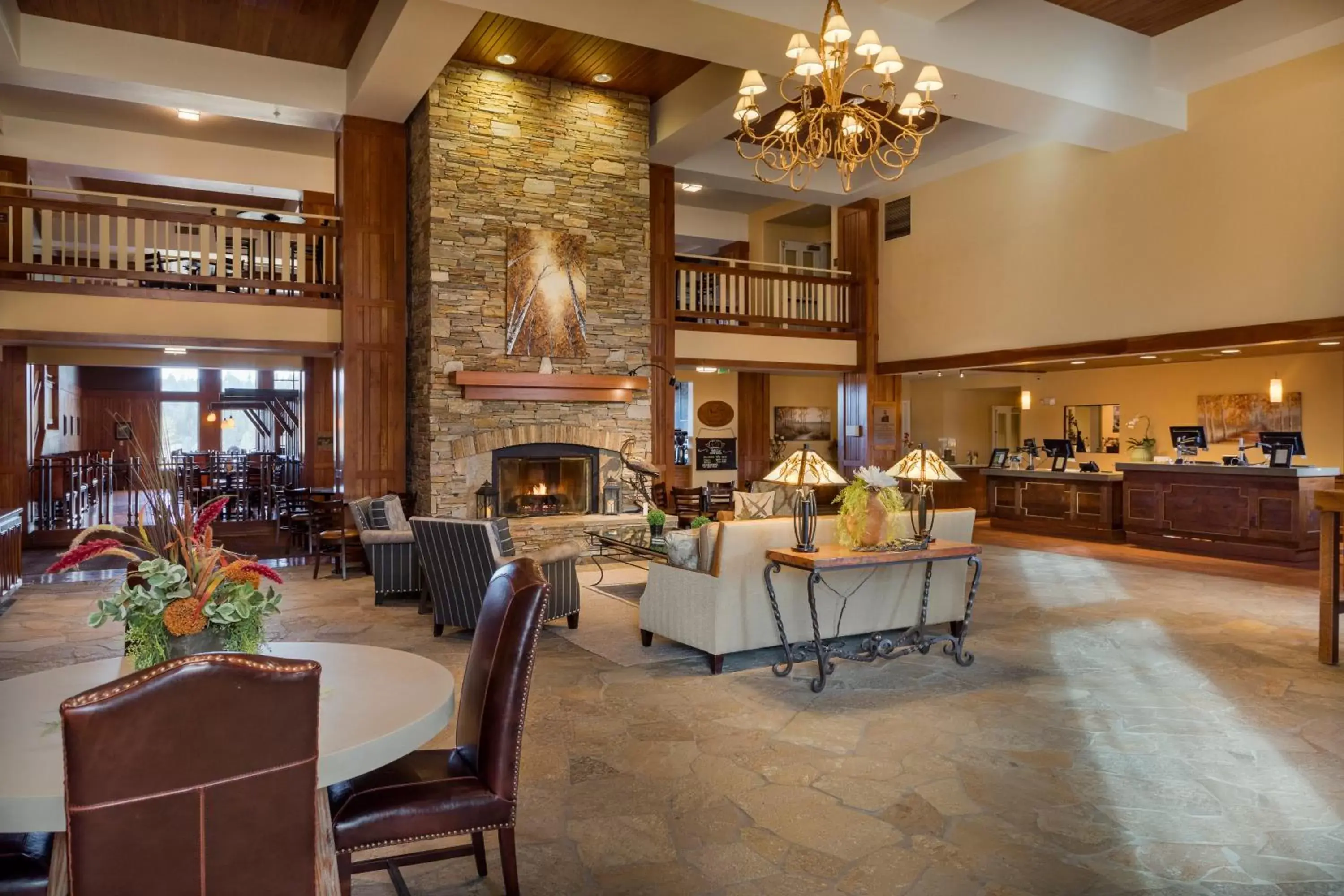 Lobby or reception, Restaurant/Places to Eat in Running Y Ranch Resort