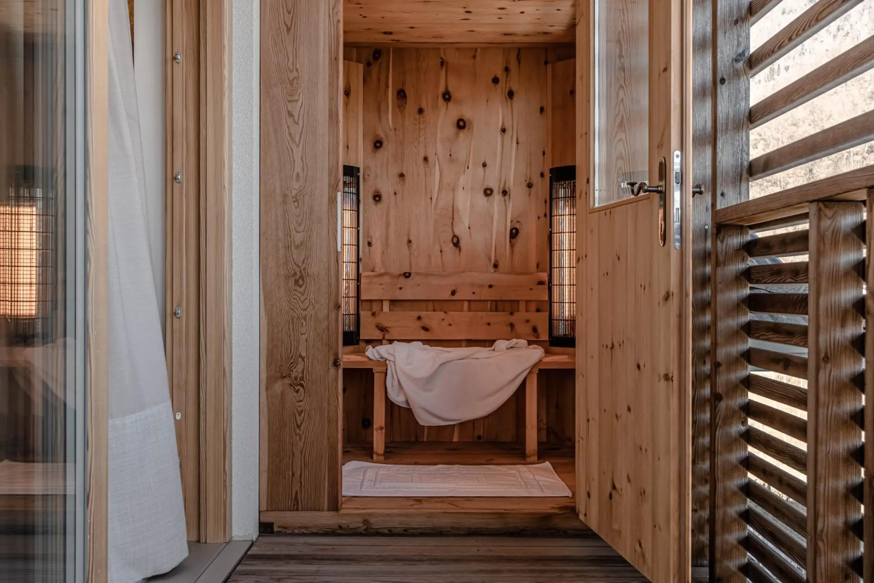 Sauna, Bathroom in Sport & Wellness Hotel Cristallo