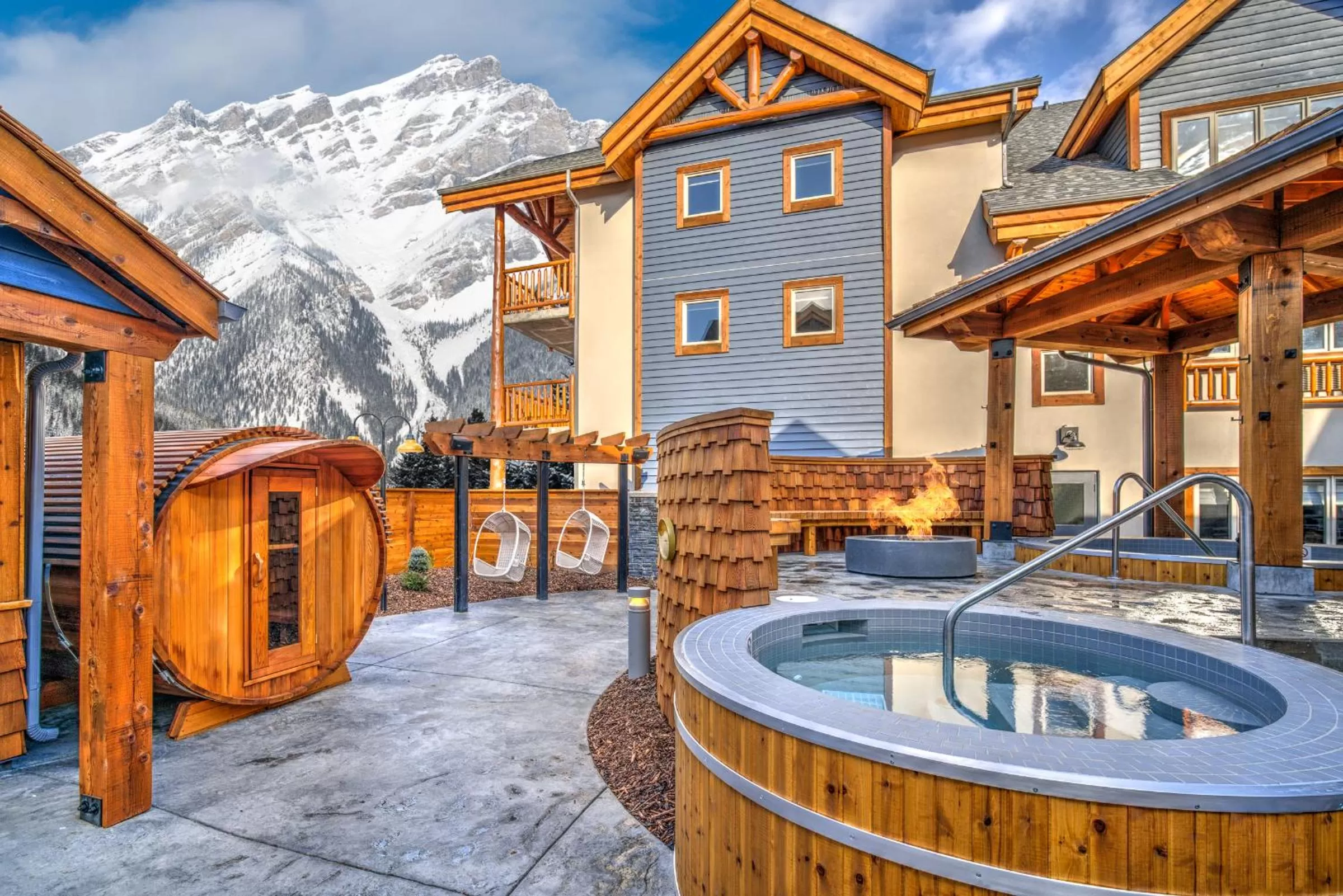 Hot Tub in Canalta Lodge