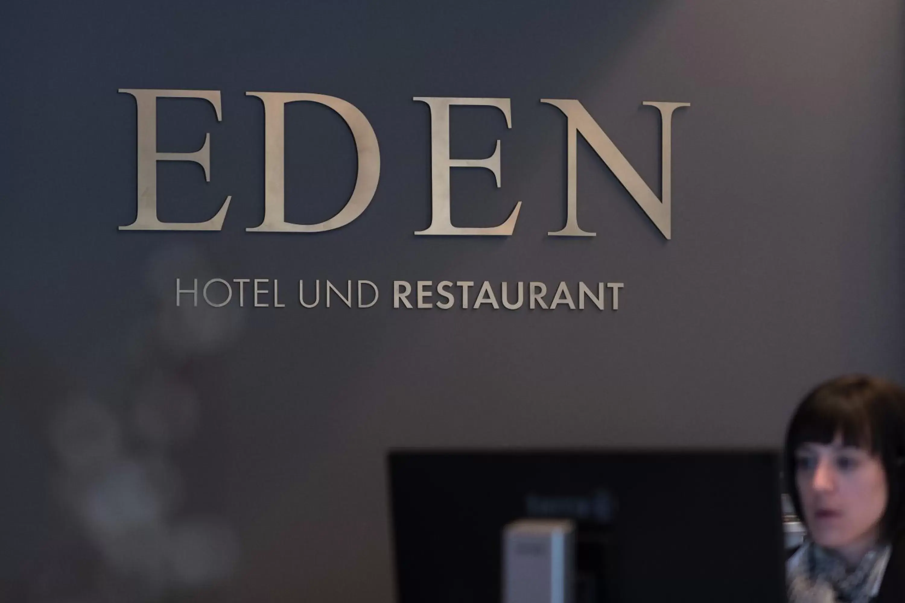 Property logo or sign in Eden Hotel und Restaurant