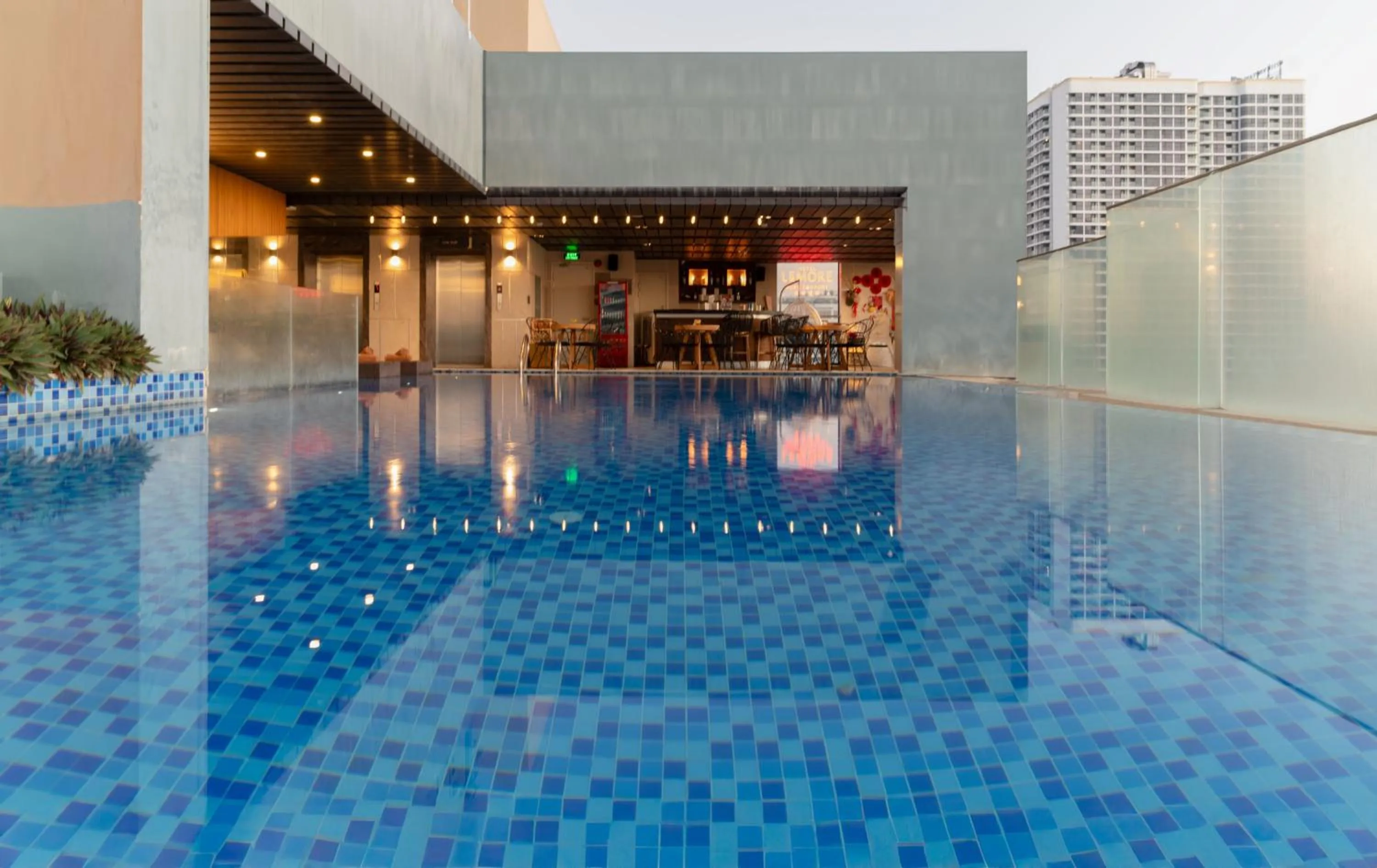 Pool view in LeMore Hotel Nha Trang