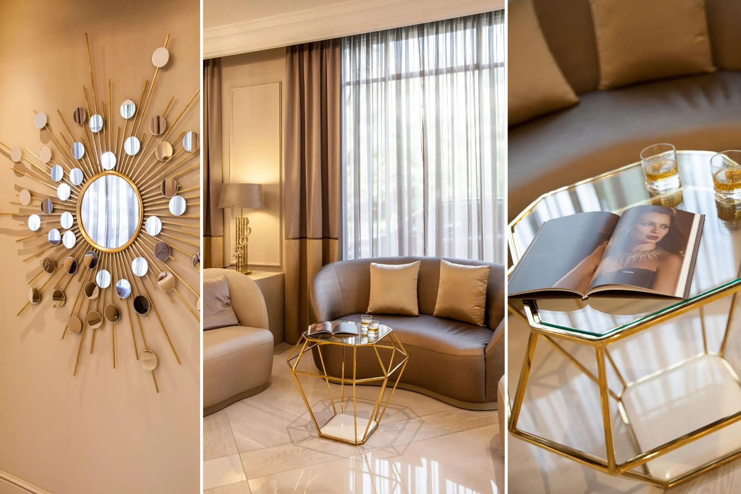 Communal lounge/ TV room, Seating Area in Hotel Dei Fiori Restaurant - Meeting & Spa