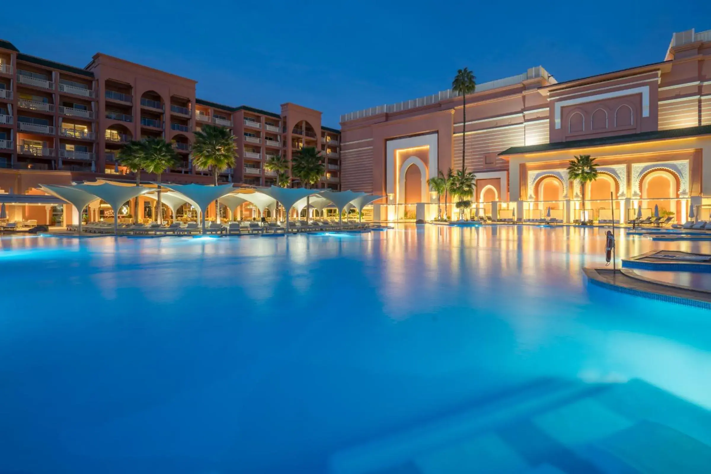 Swimming pool, Property Building in Savoy Le Grand Hotel Marrakech