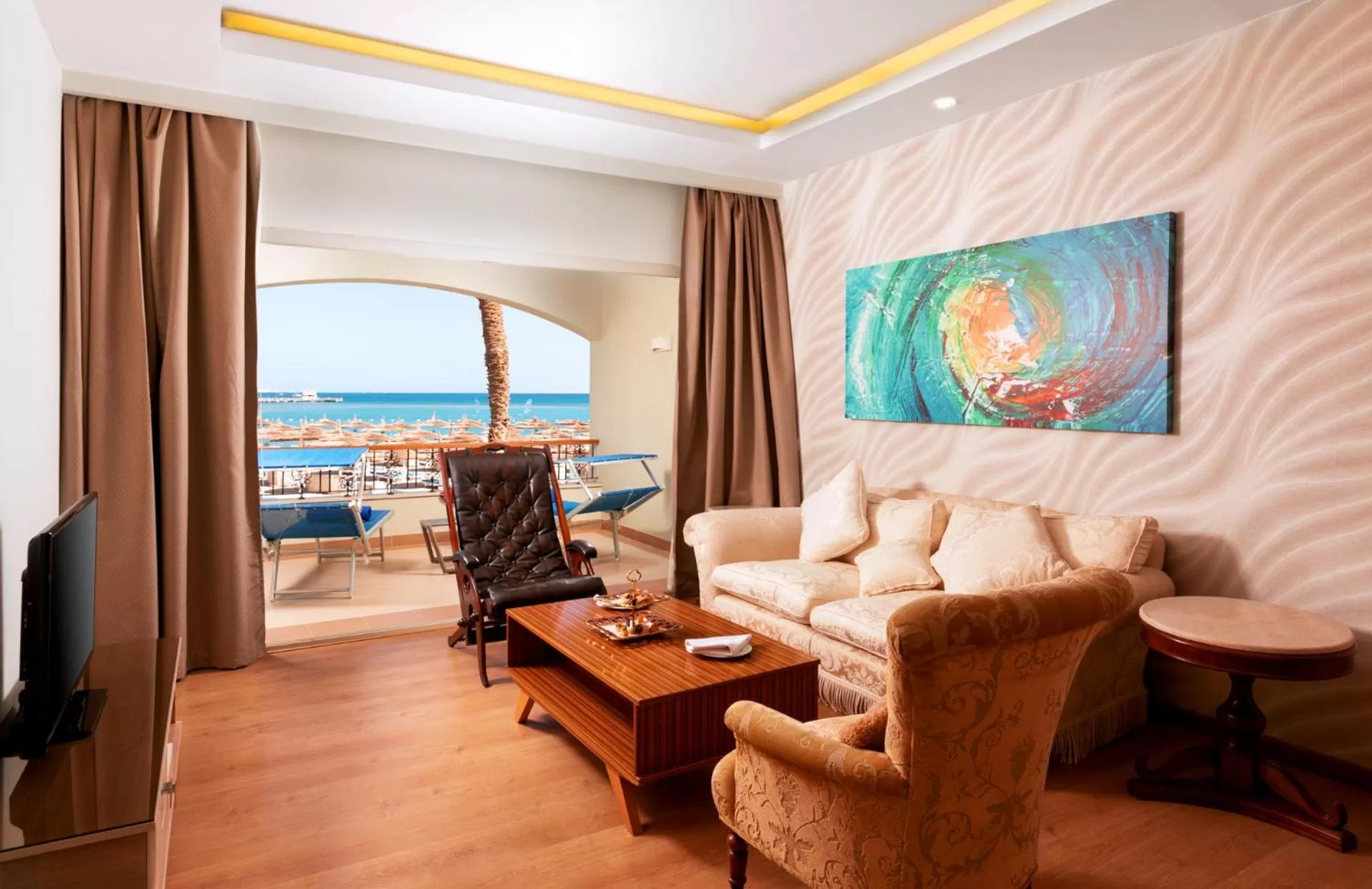 Living room in Pickalbatros Dana Beach Resort - Aqua Park