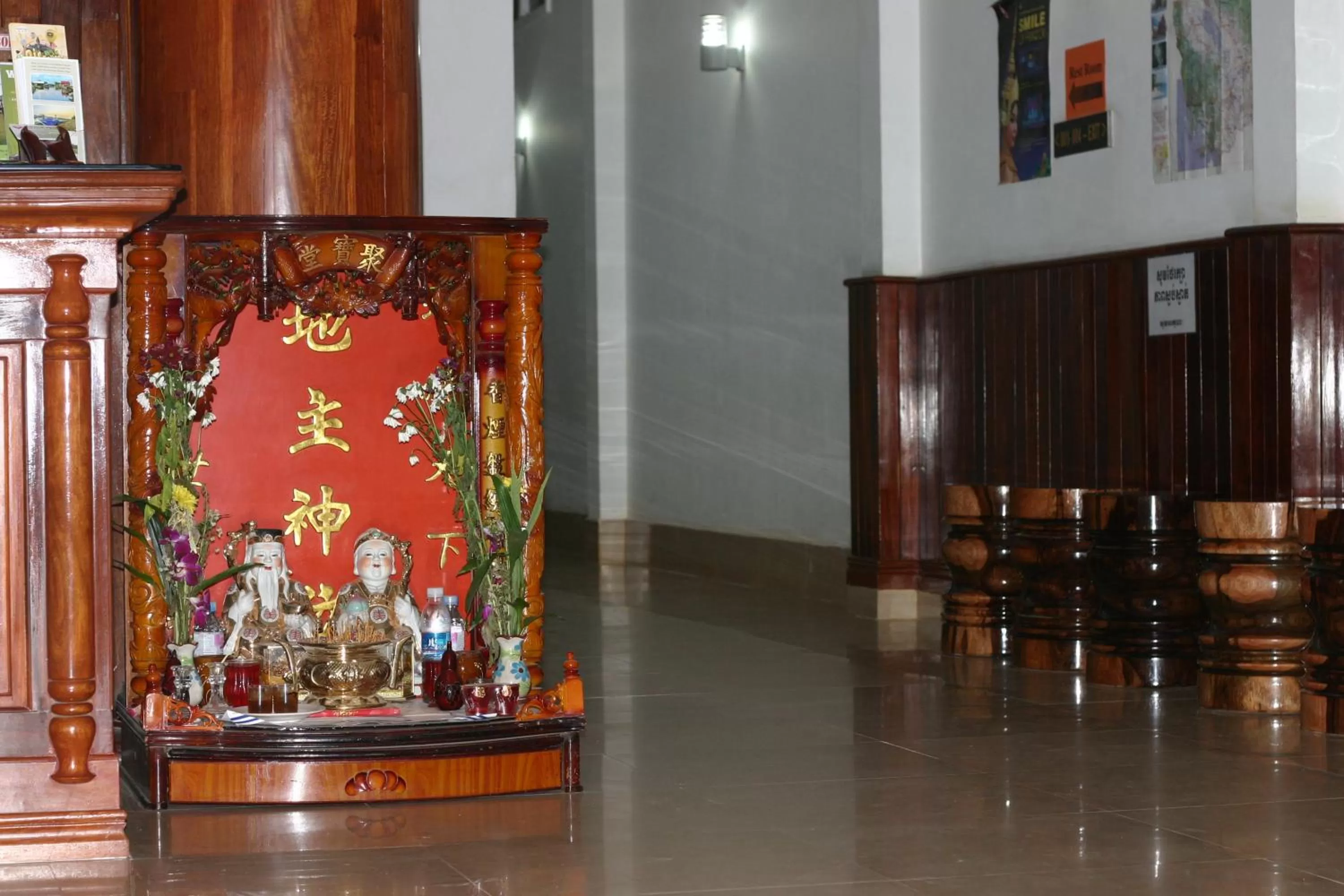 Decorative detail in Angkor Ruby Guesthouse