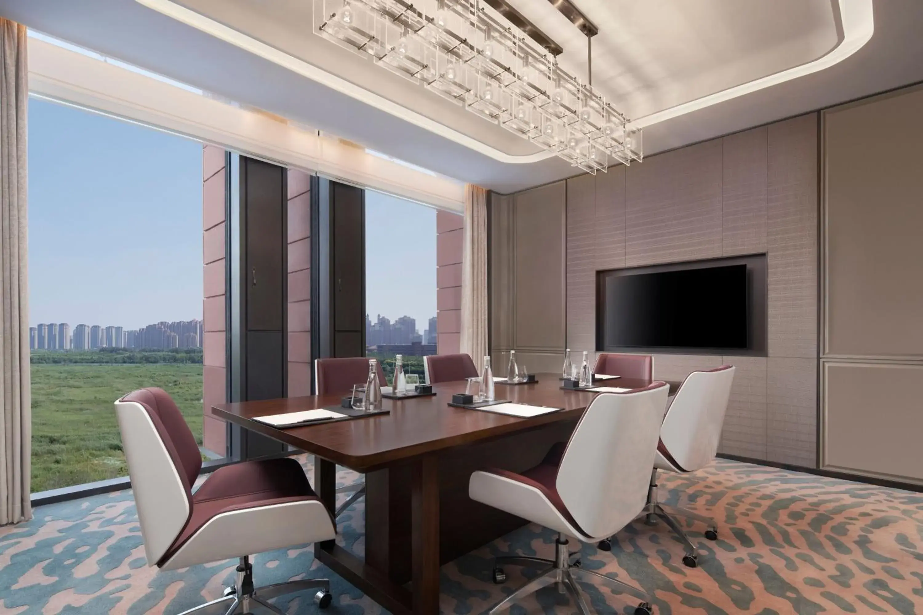 Lounge or bar, TV/Entertainment Center in Tianjin Marriott Hotel National Convention and Exhibition Center