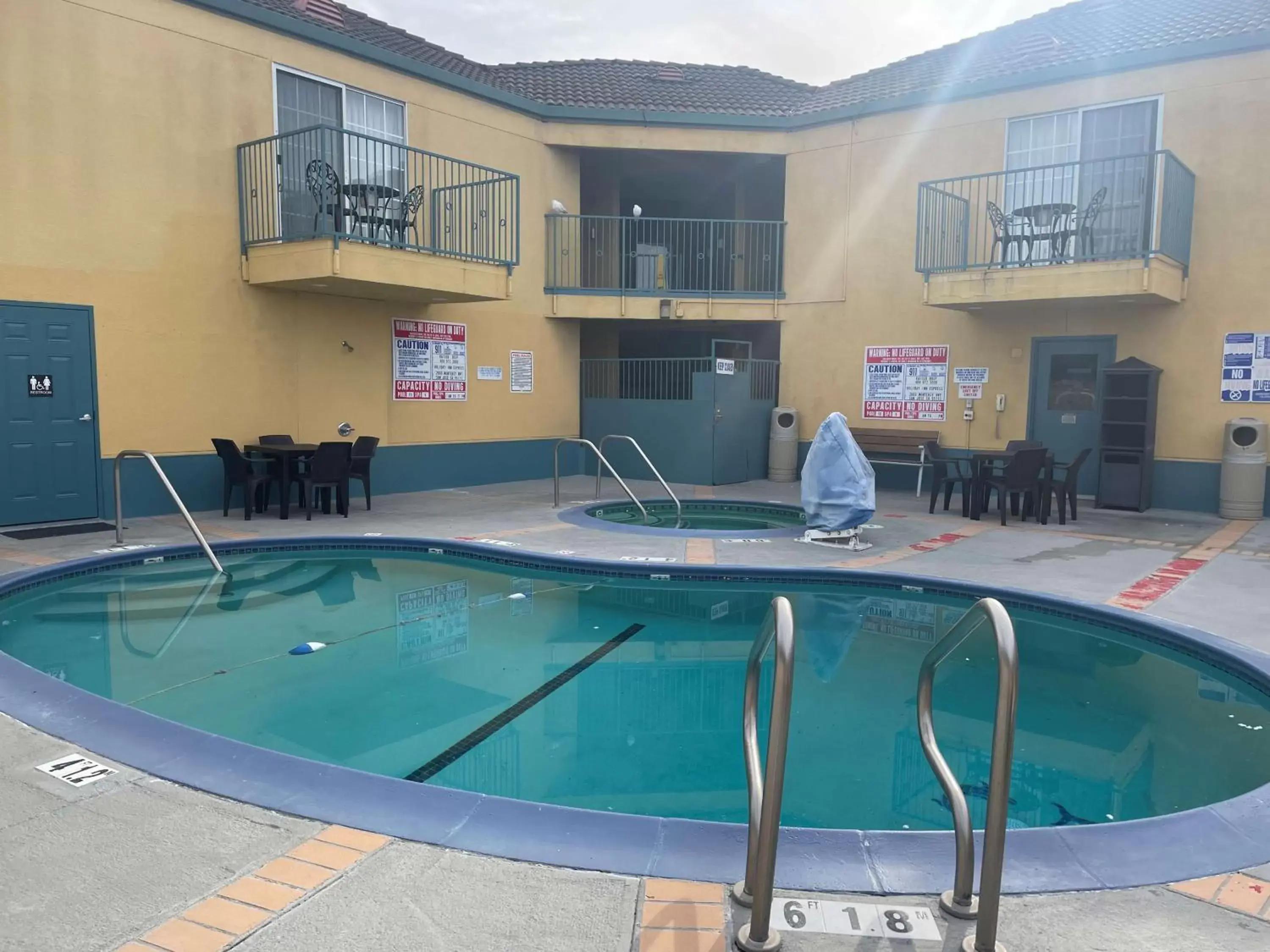 Pool view, Swimming Pool in SureStayPlus Hotel by Best Western San Jose Central City