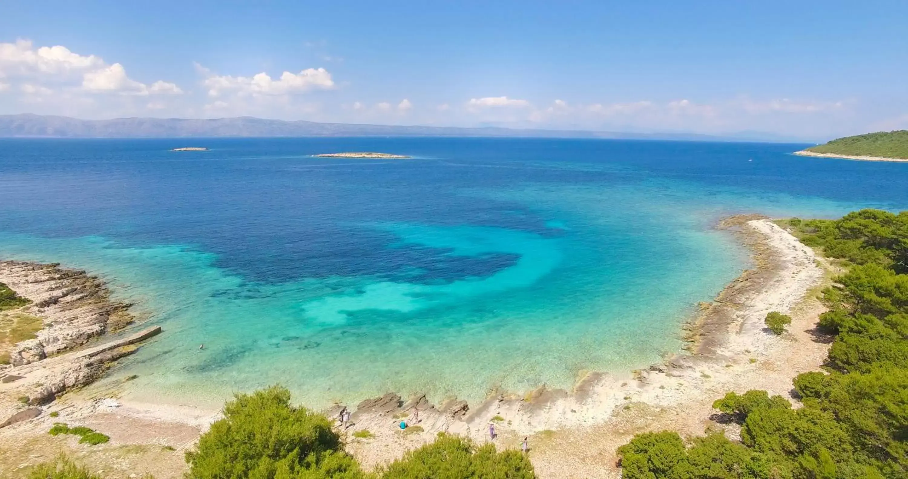 Beach, Bird's-eye View in Hotel Korkyra