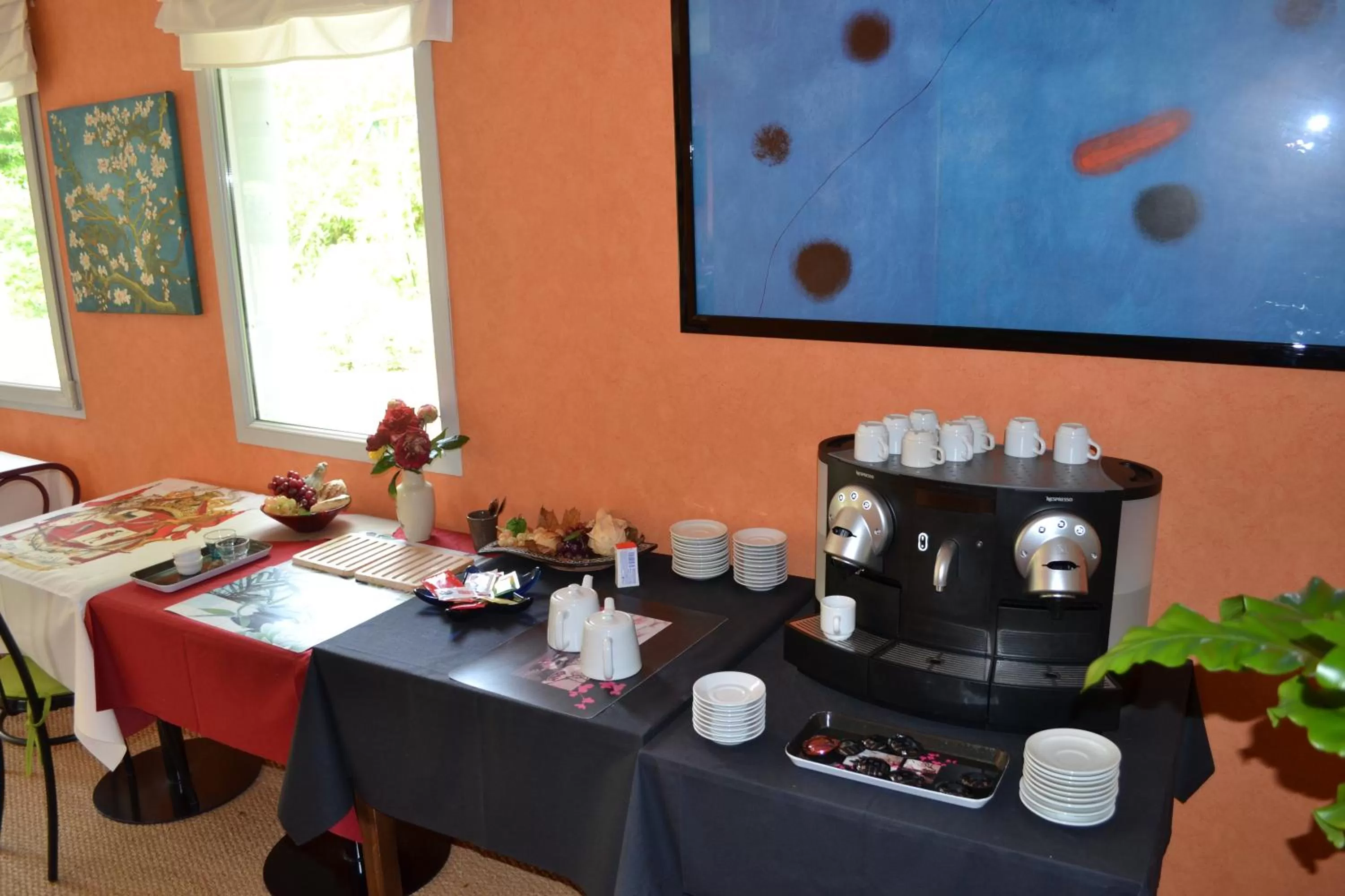 Buffet breakfast in Hôtel Le Castel