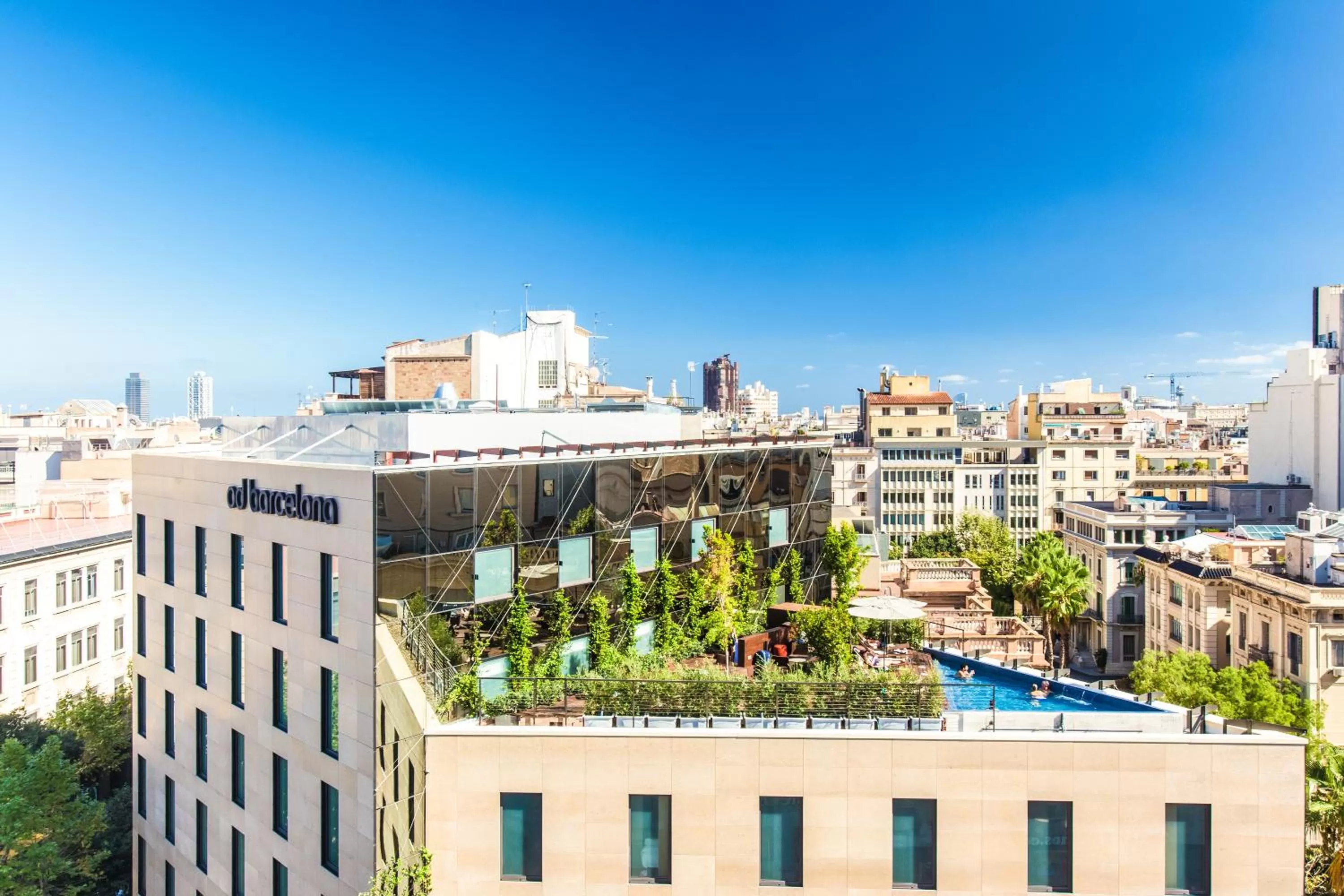 Bird's eye view in Ocean Drive Barcelona
