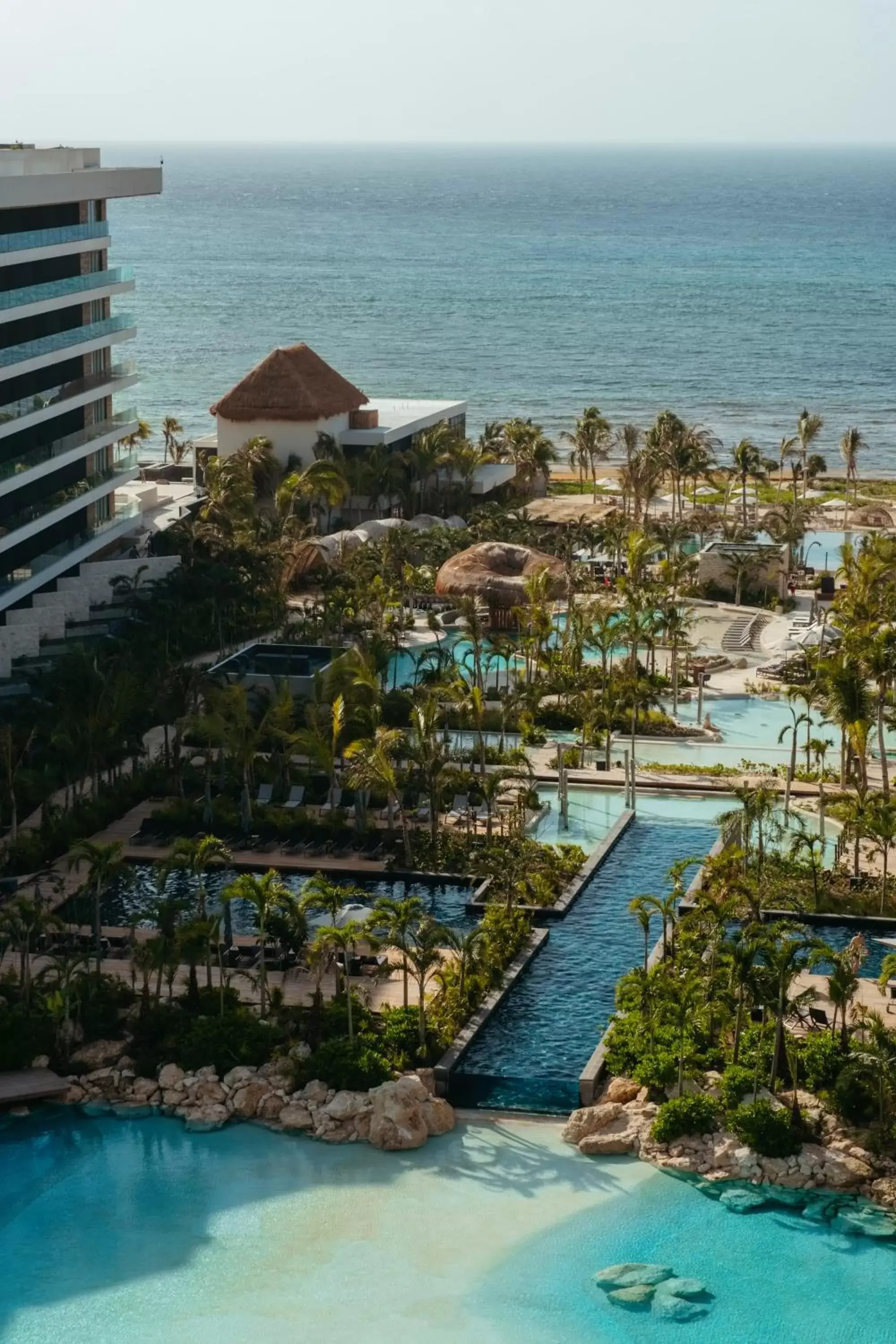 Swimming pool, Bird's-eye View in Secrets Moxché Playa del Carmen - Adults Only - All Inclusive