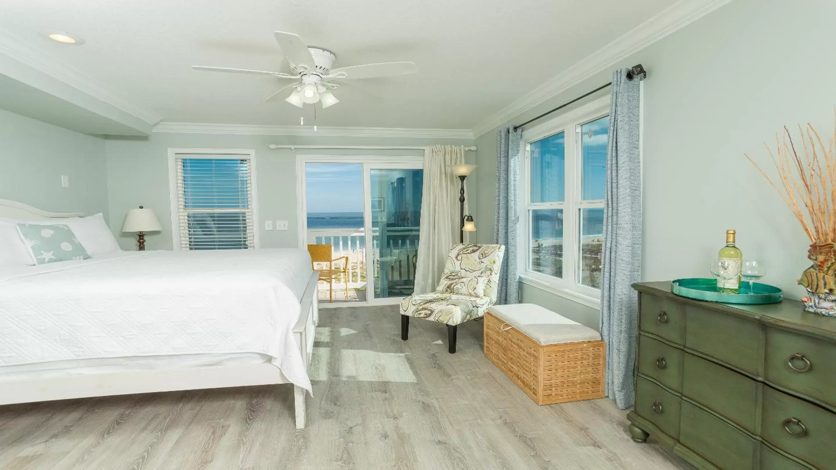 Bed in The Saint Augustine Beach House