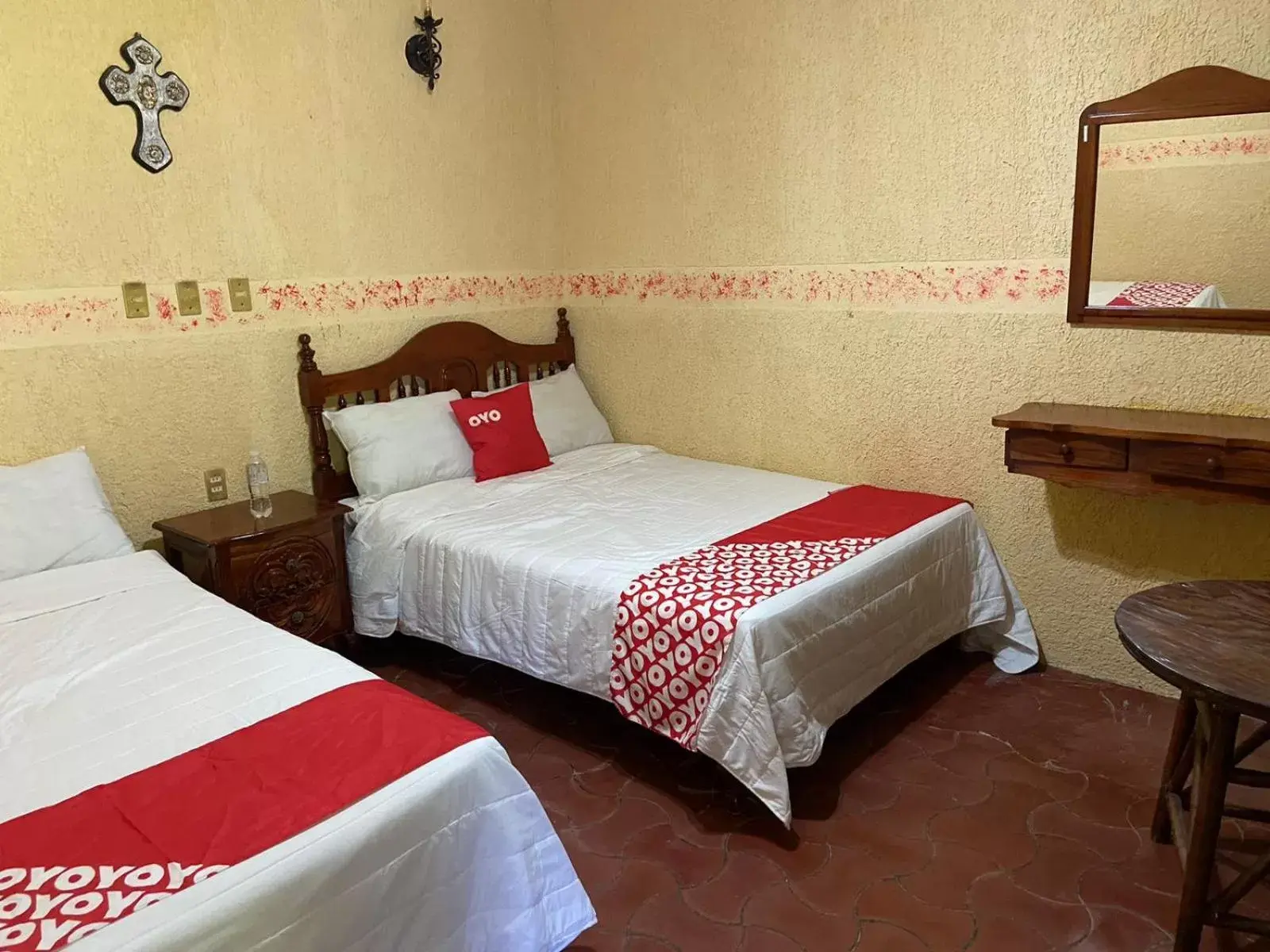 Bed in Rancho Hotel El Carmen