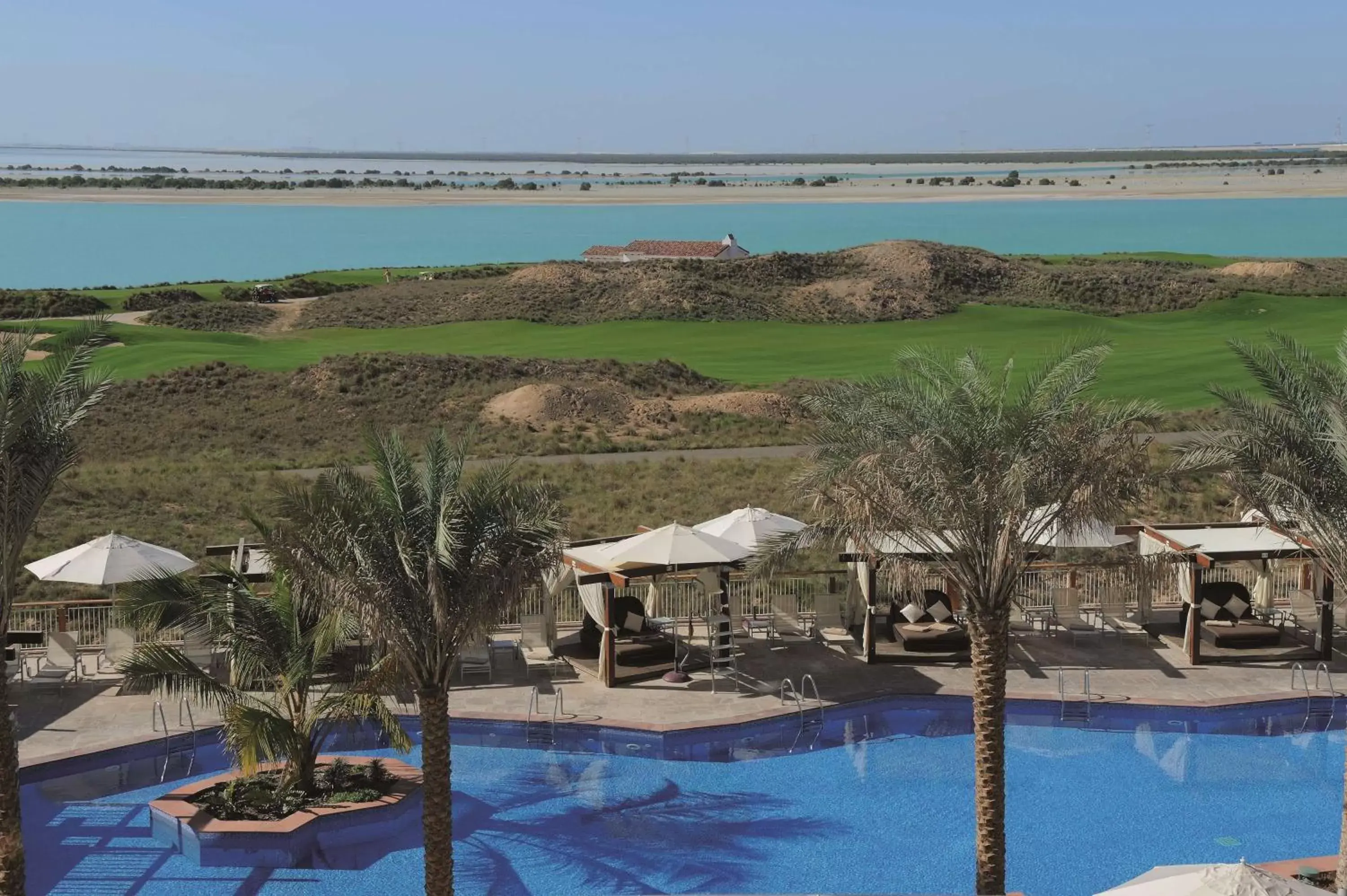 Natural landscape, Pool View in Radisson Blu Hotel, Abu Dhabi Yas Island