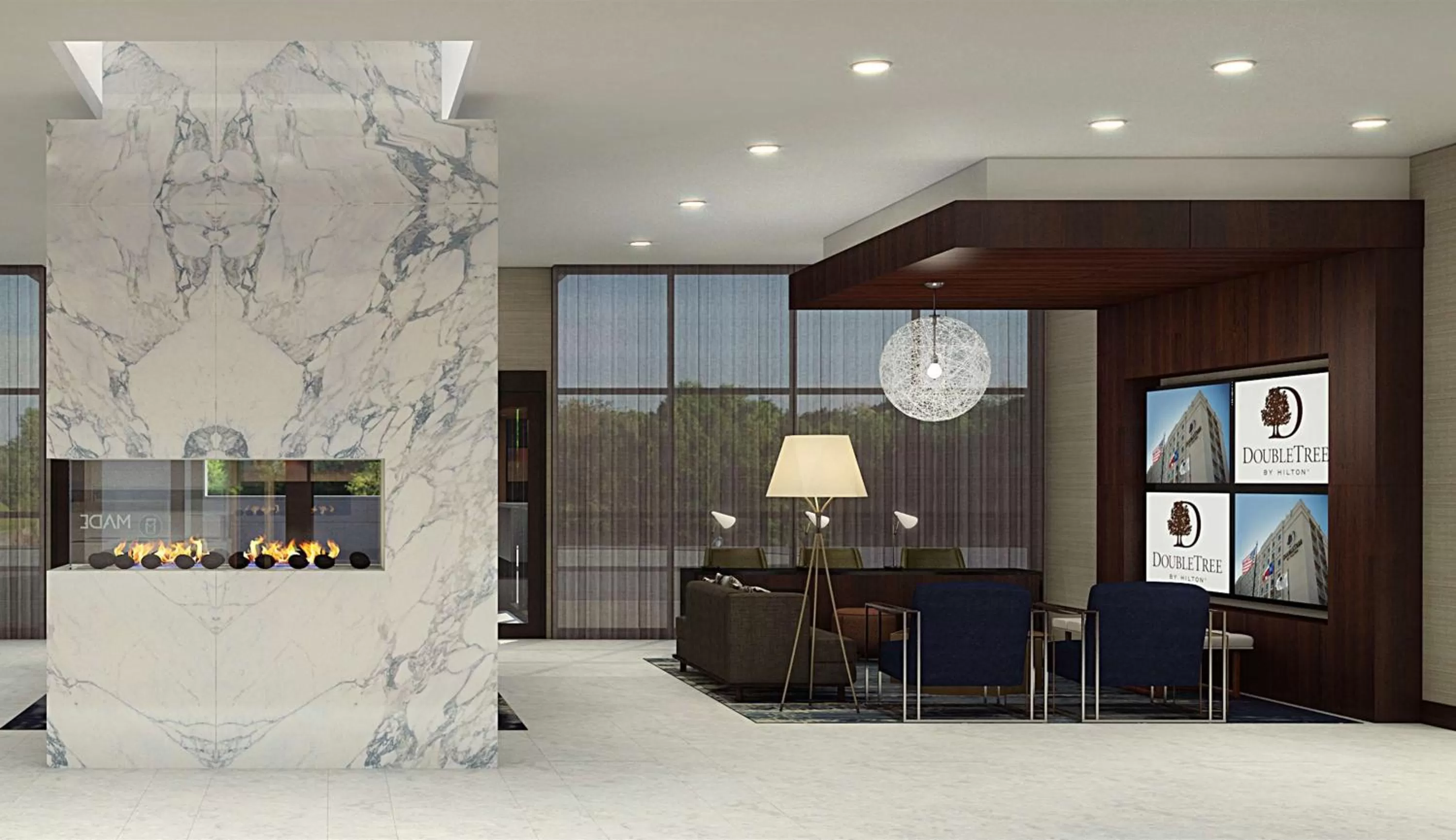 Lobby or reception in Doubletree By Hilton Lafayette East