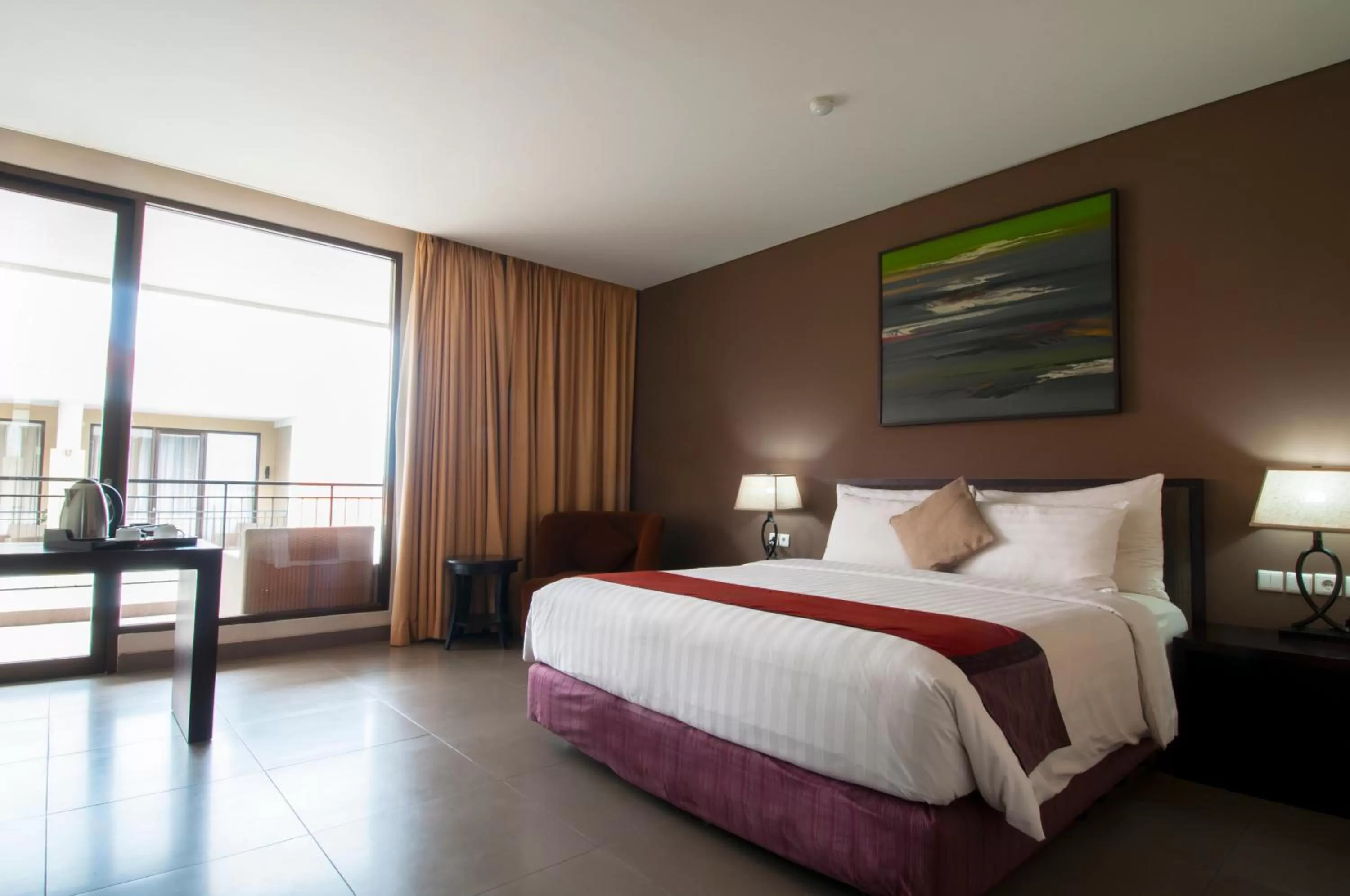 Bedroom, Bed in 100 Sunset Kuta Hotel & Ballroom