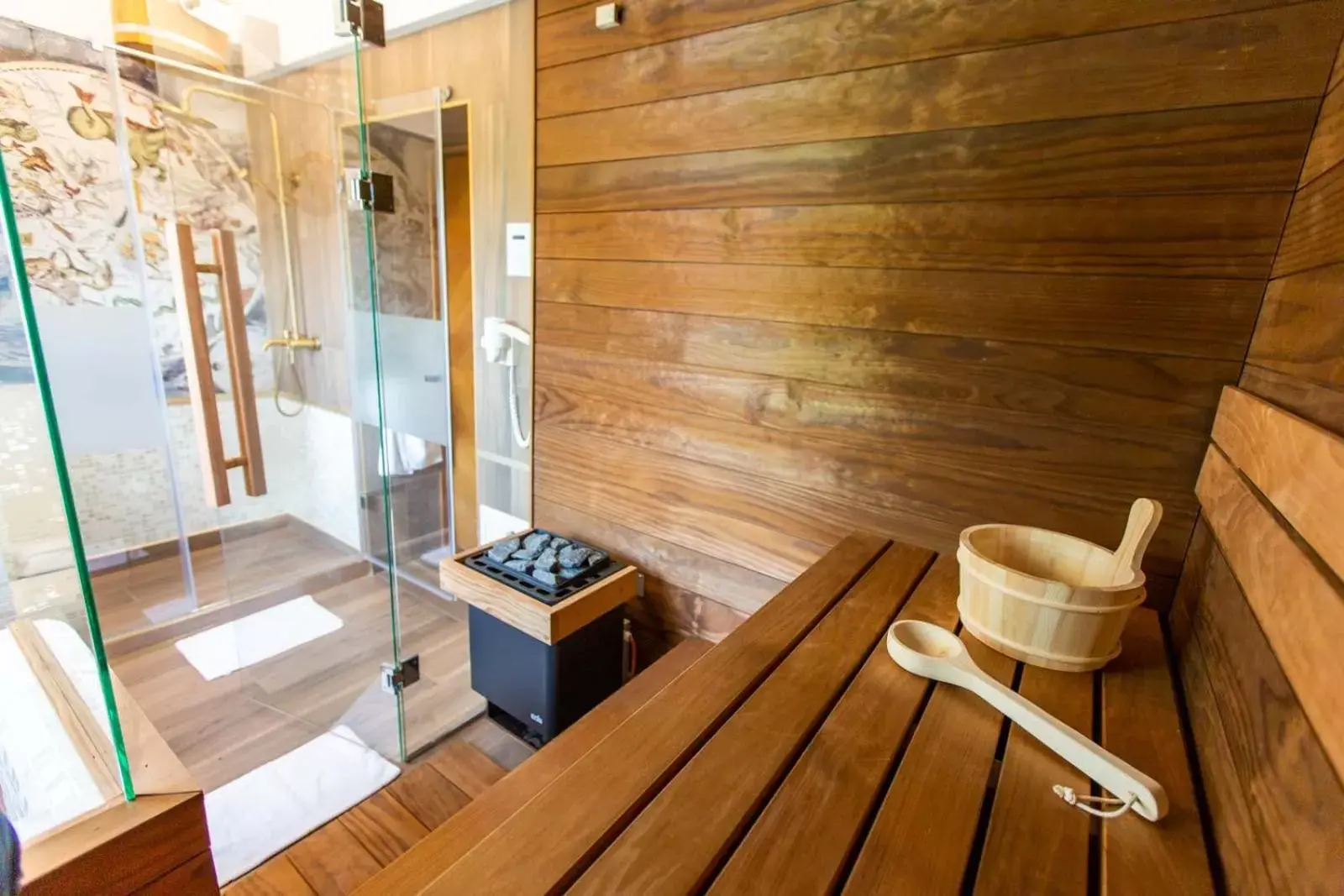 Sauna, Bathroom in Hotel Willa Lubicz