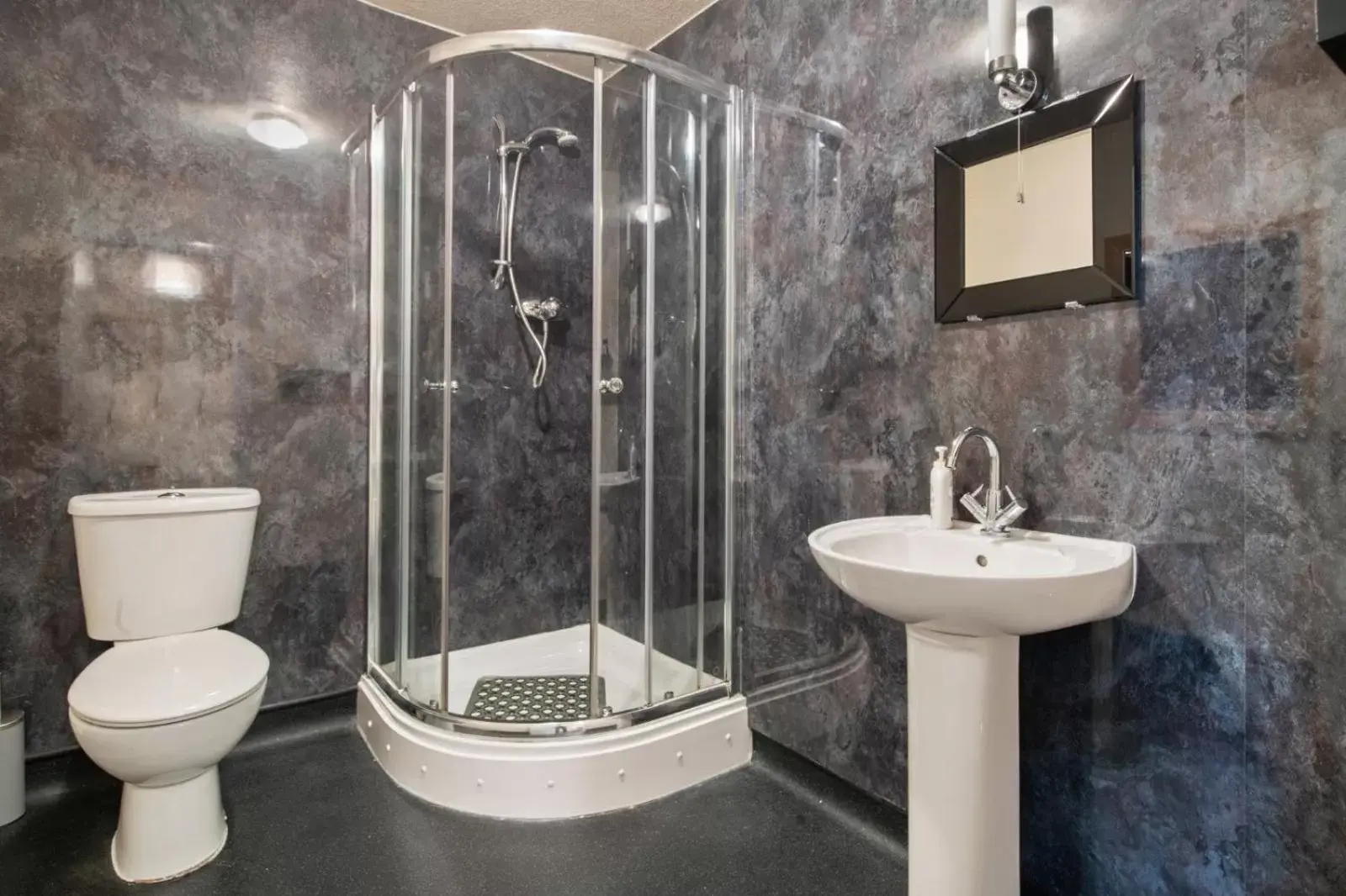 Shower, Bathroom in Castle Hotel Haverfordwest