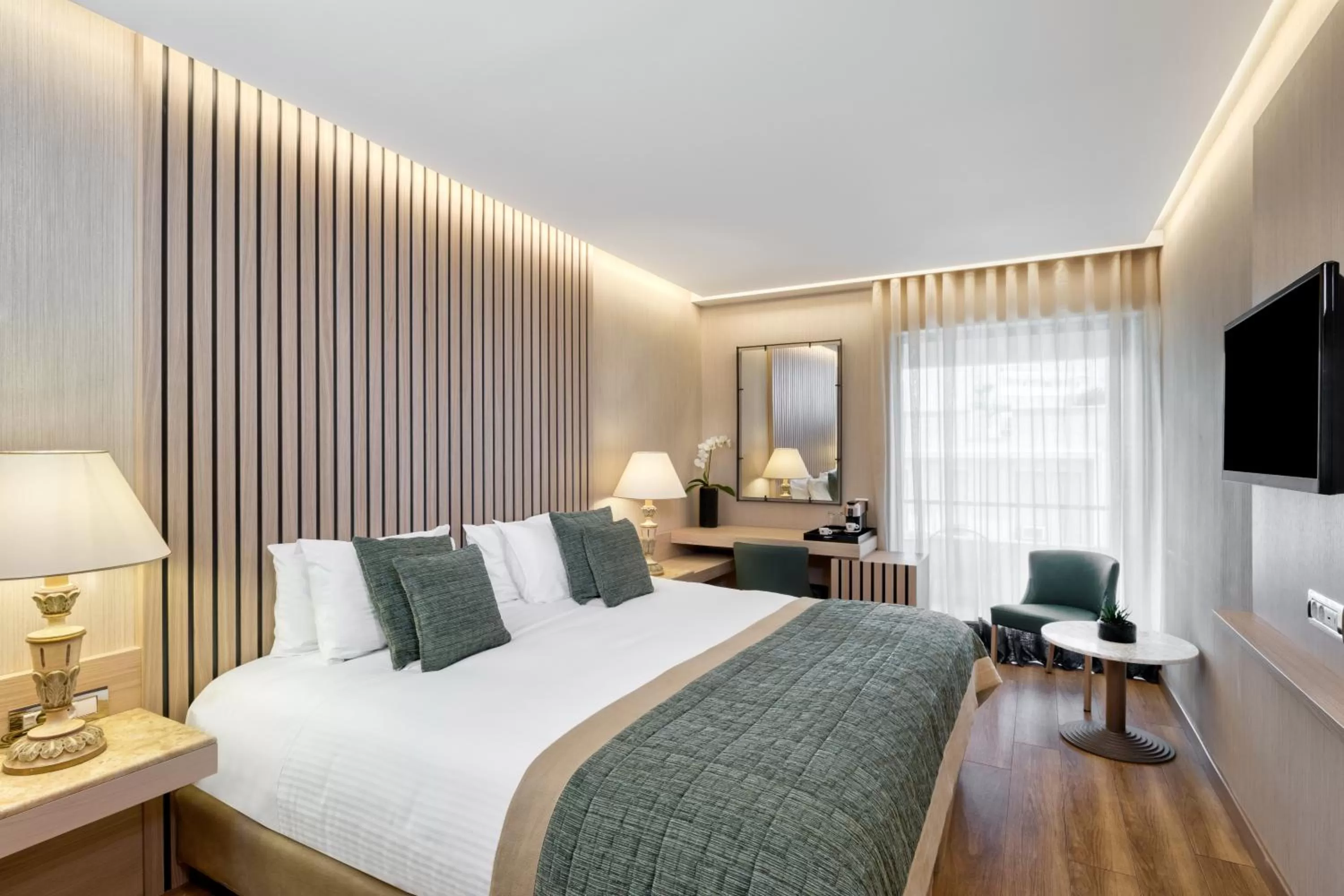 Bedroom, Bed in Divani Palace Acropolis