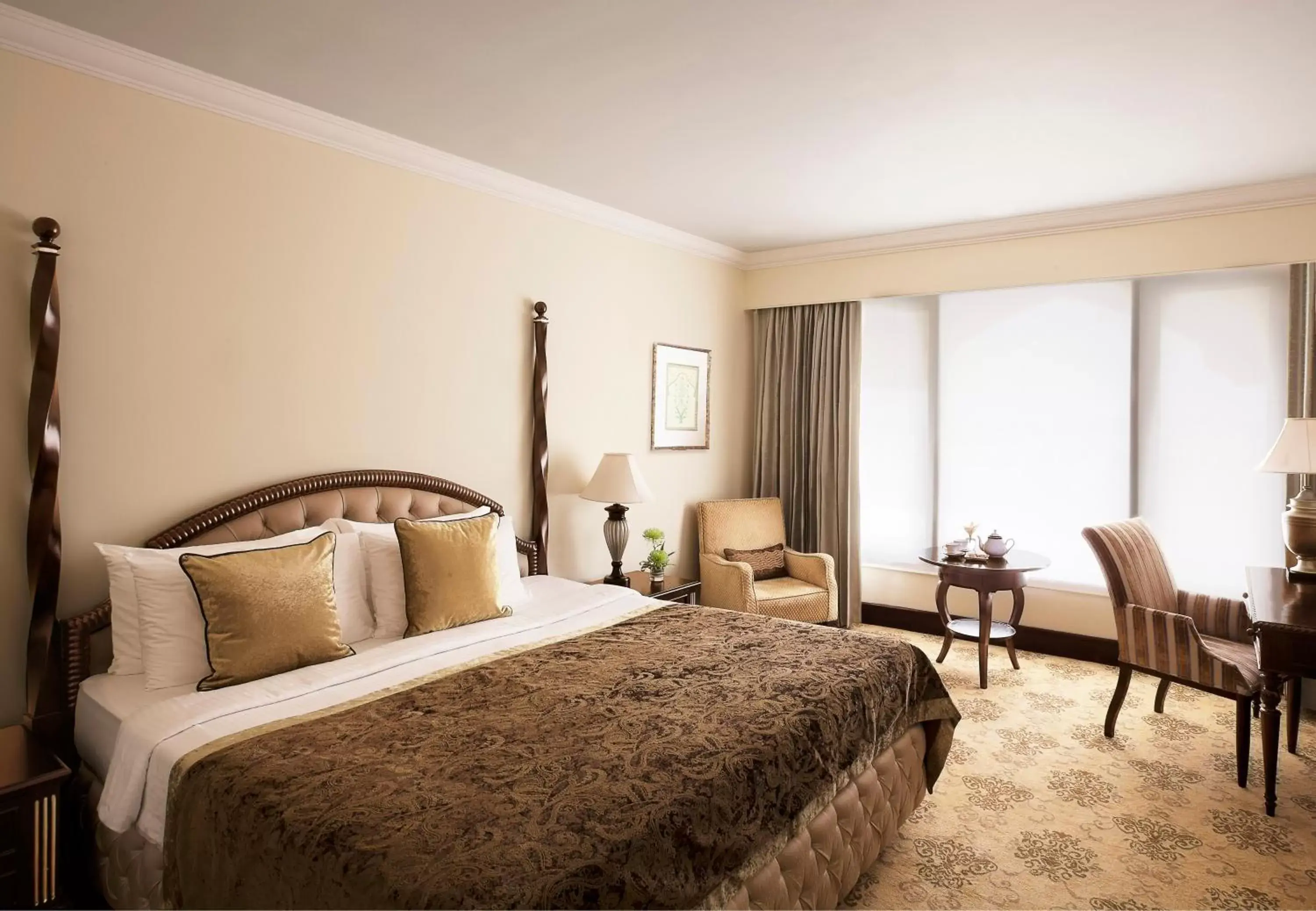 Garden view, Bed in Taj Krishna Garden view, Bed in Taj Krishna