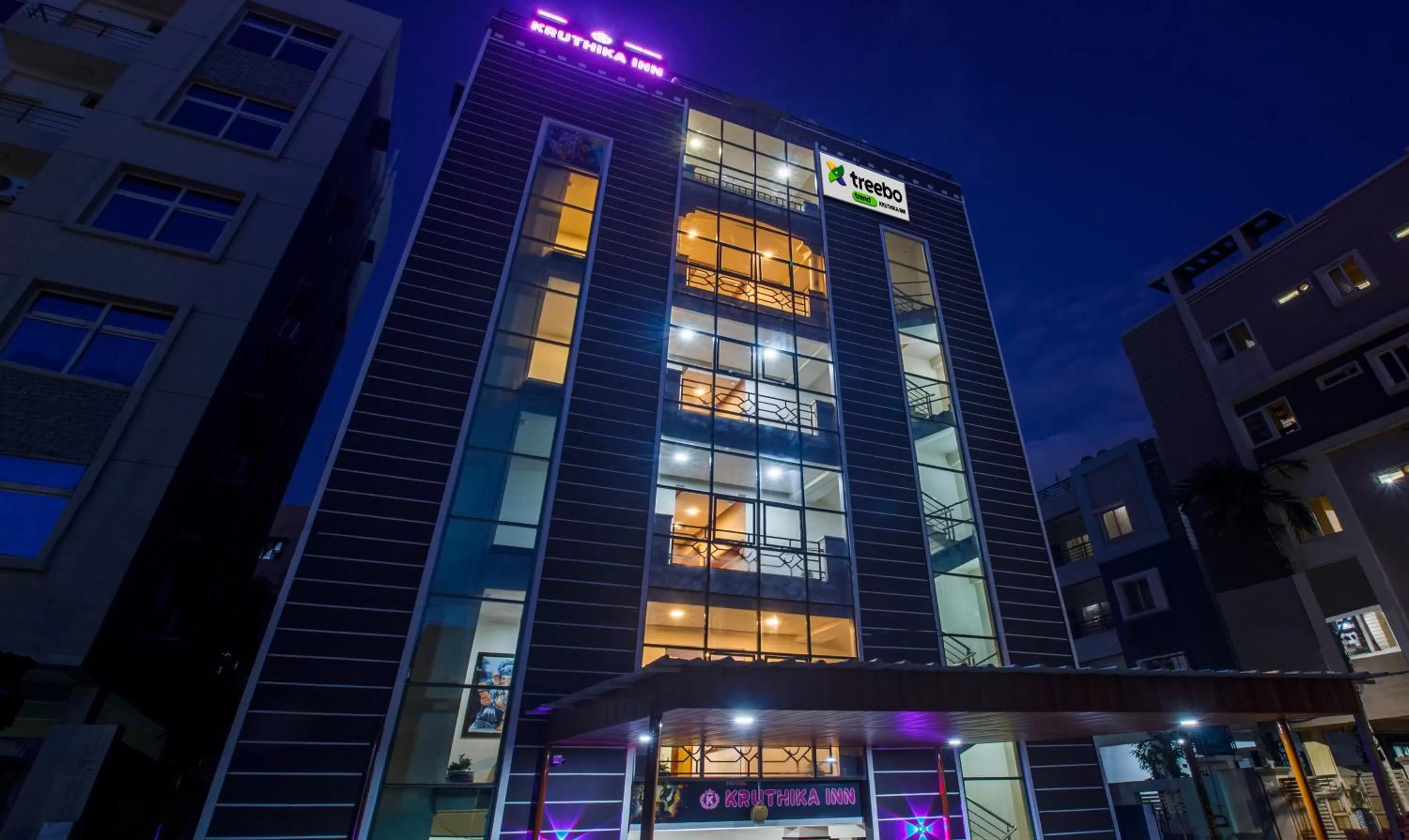 Property building in Treebo Trend Kruthika Inn