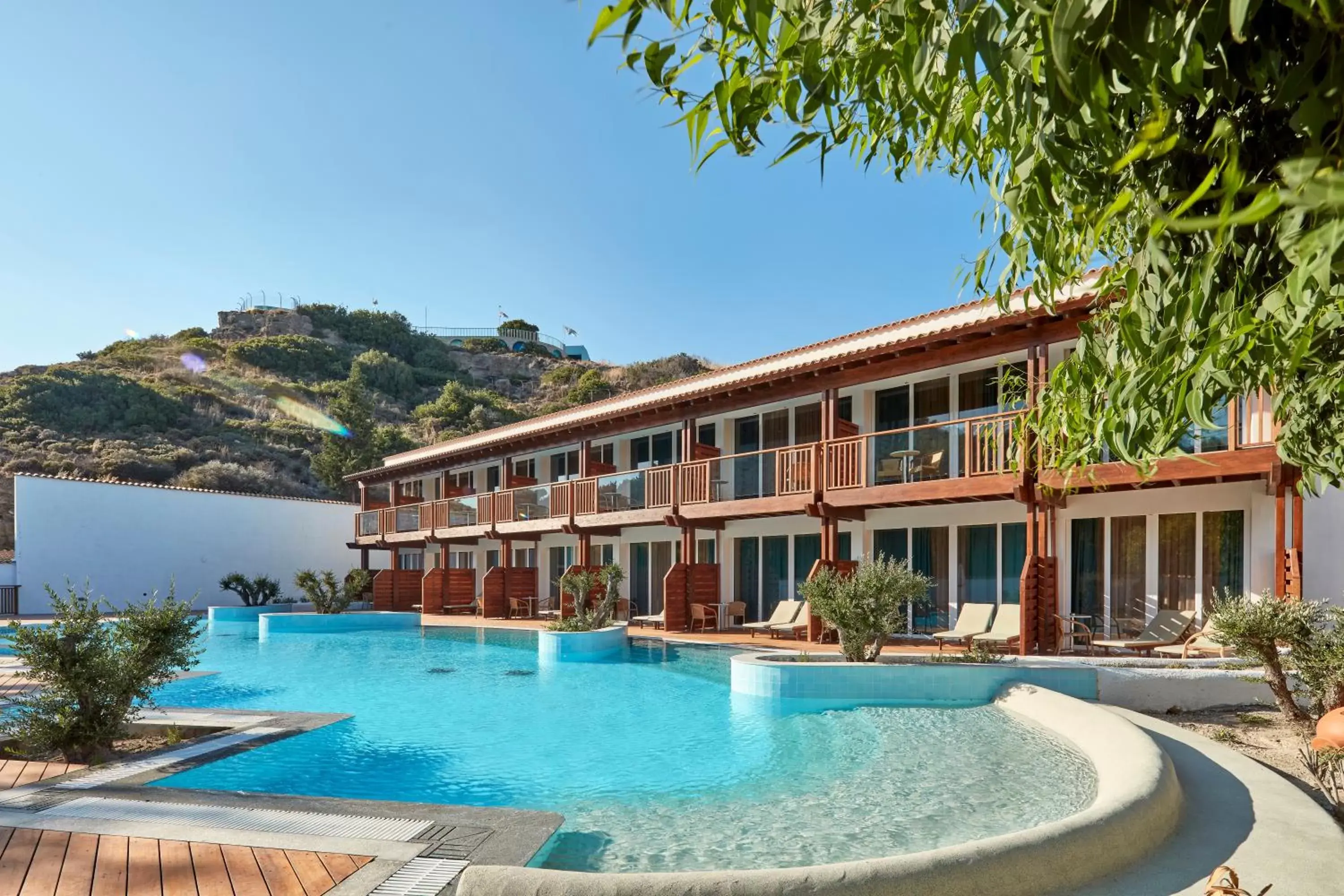 Summer Room with Sharing Pool & Pool View in Esperos Village Blue & Spa - Adults Only