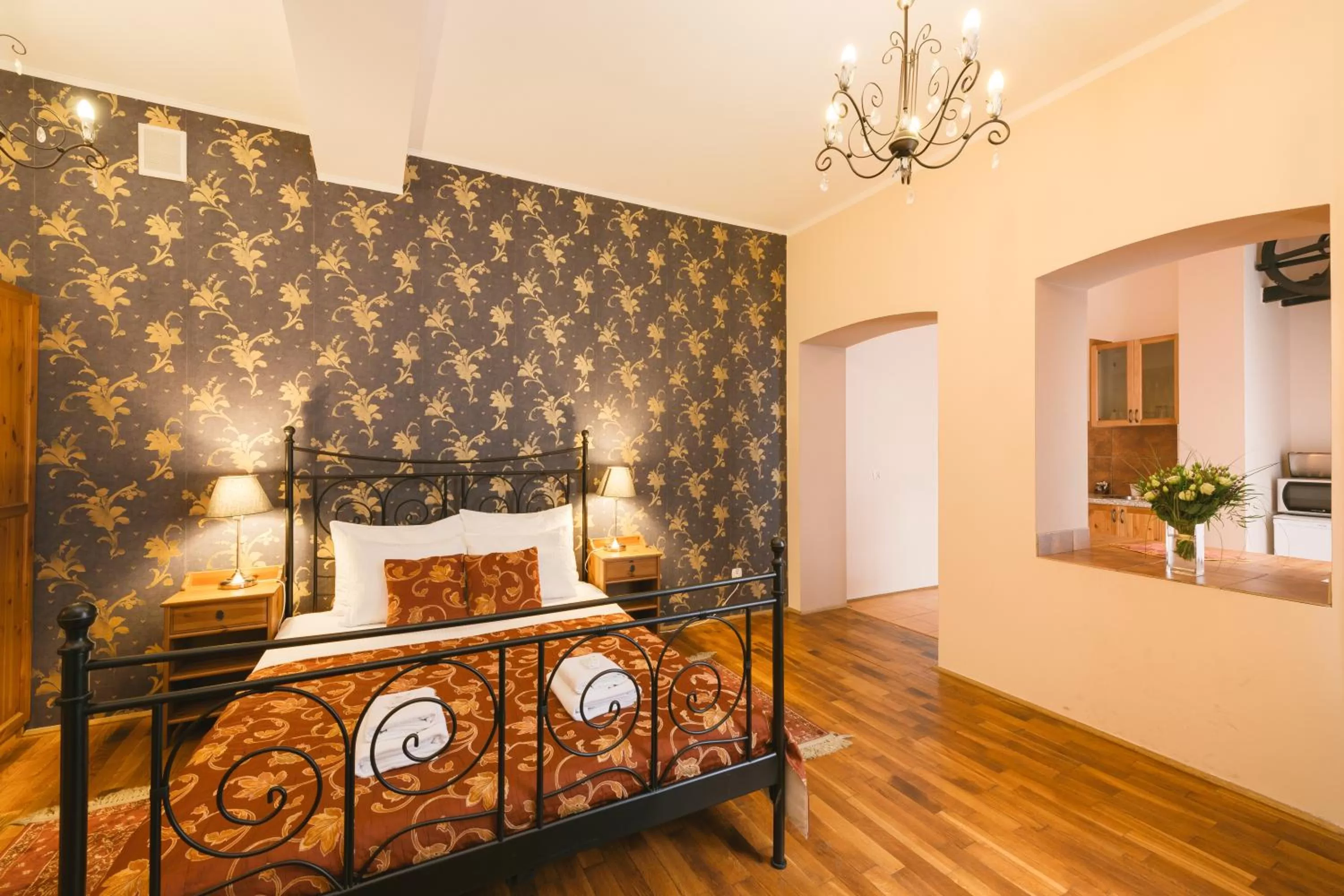 Bed in Abella Suites & Apartments by Artery Hotels