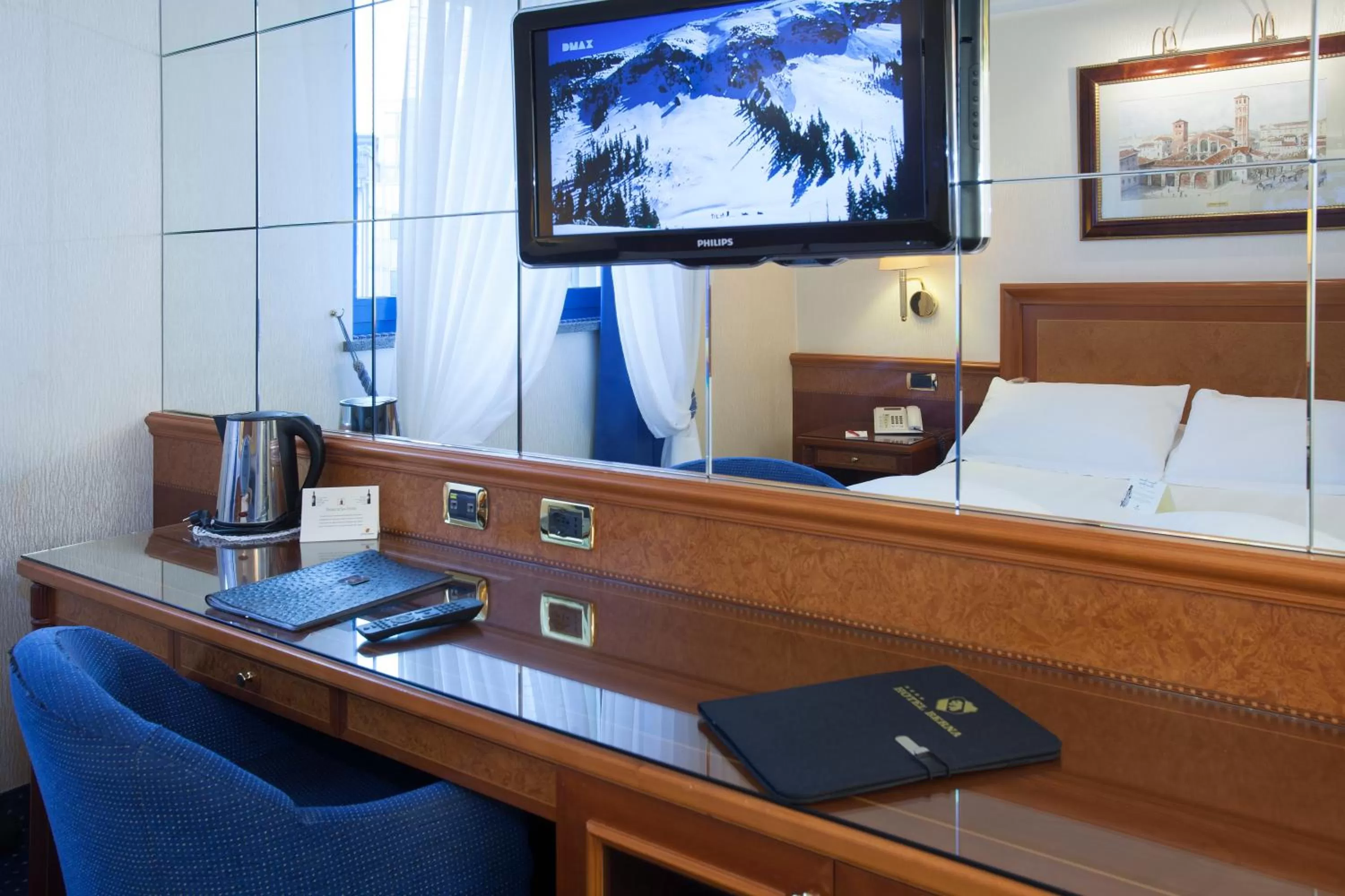 Decorative detail, Bed in Hotel Berna