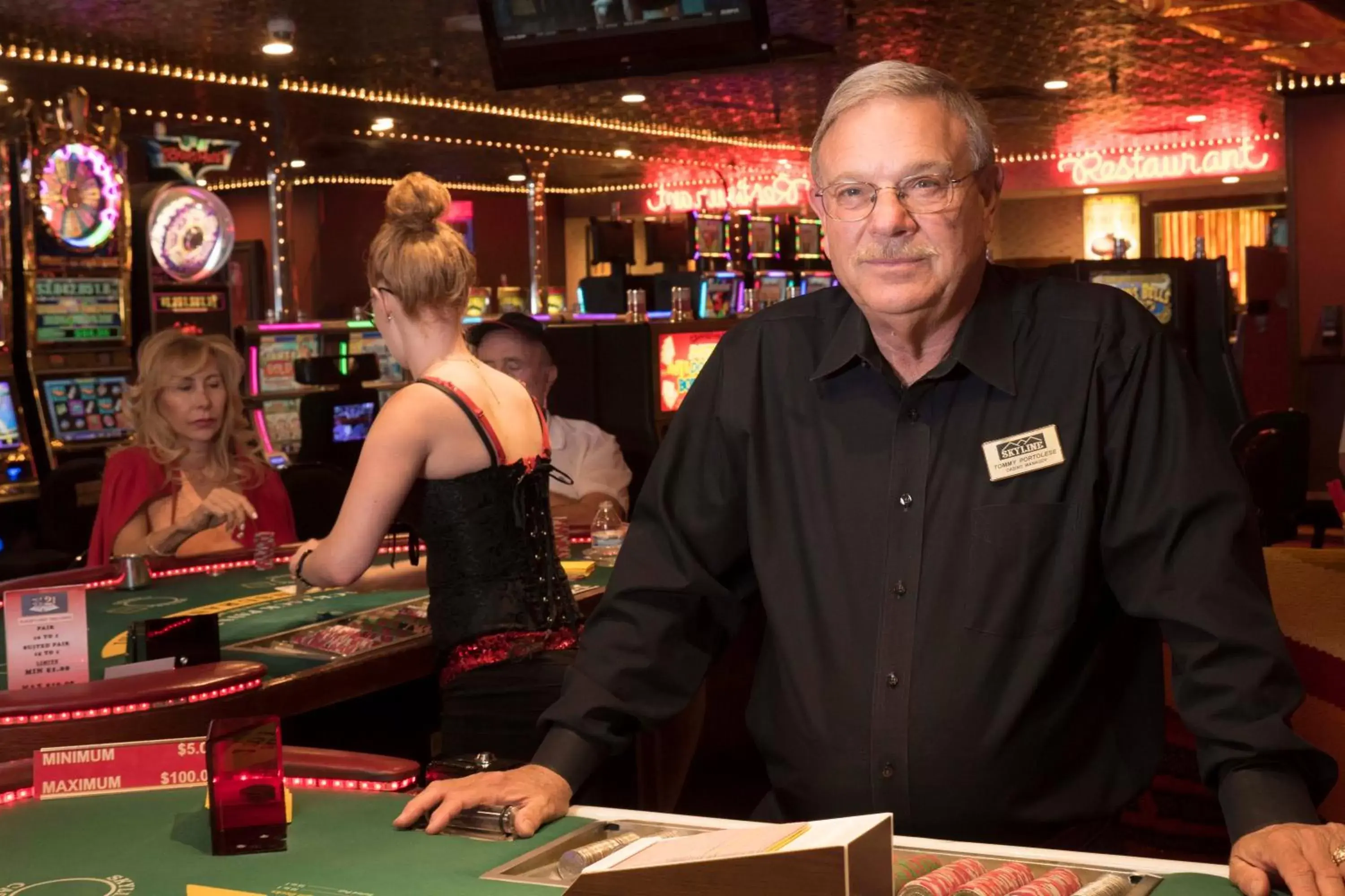 Staff in Skyline Hotel and Casino