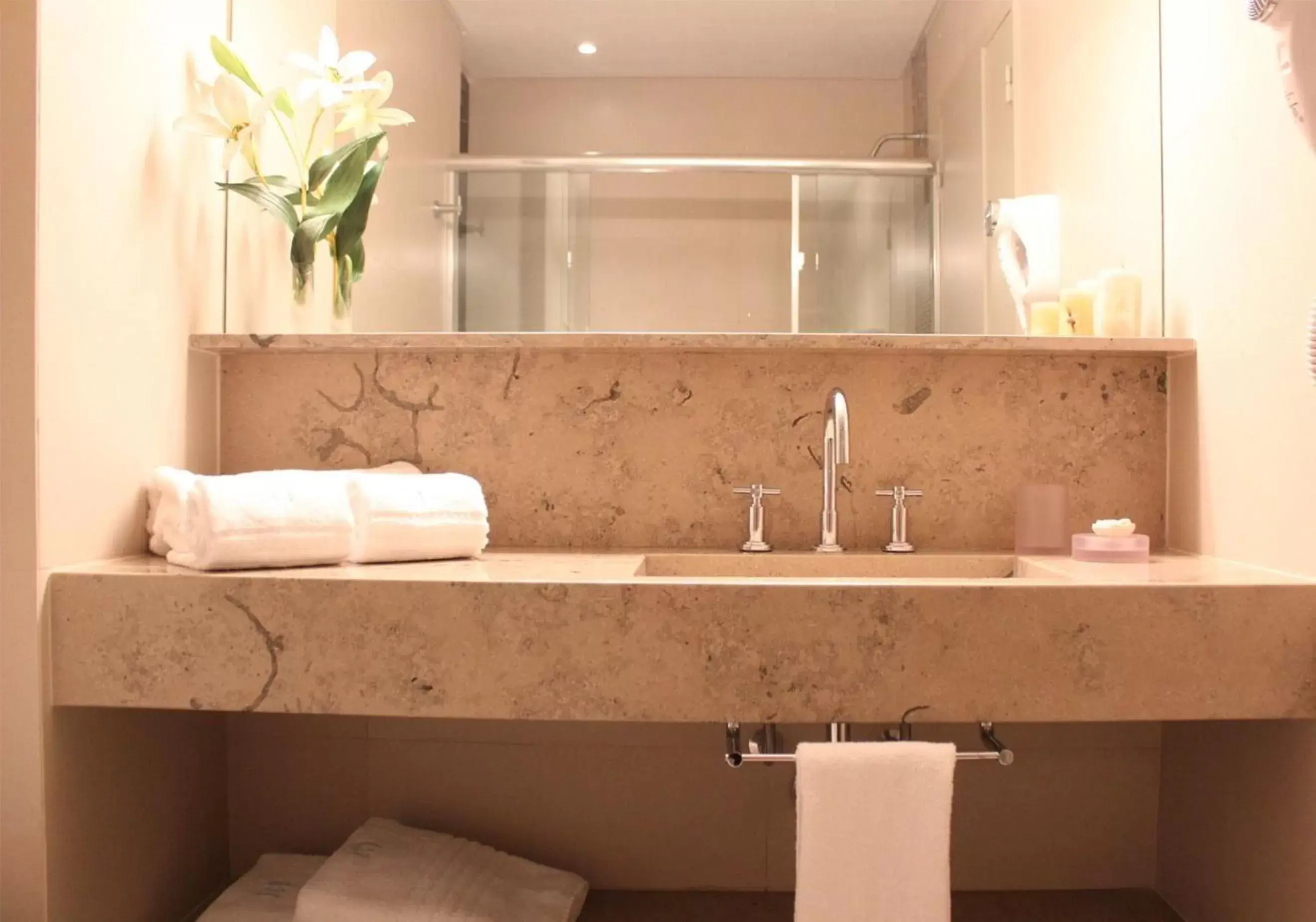 Bathroom in Bulnes Eco Suites Bathroom in Bulnes Eco Suites